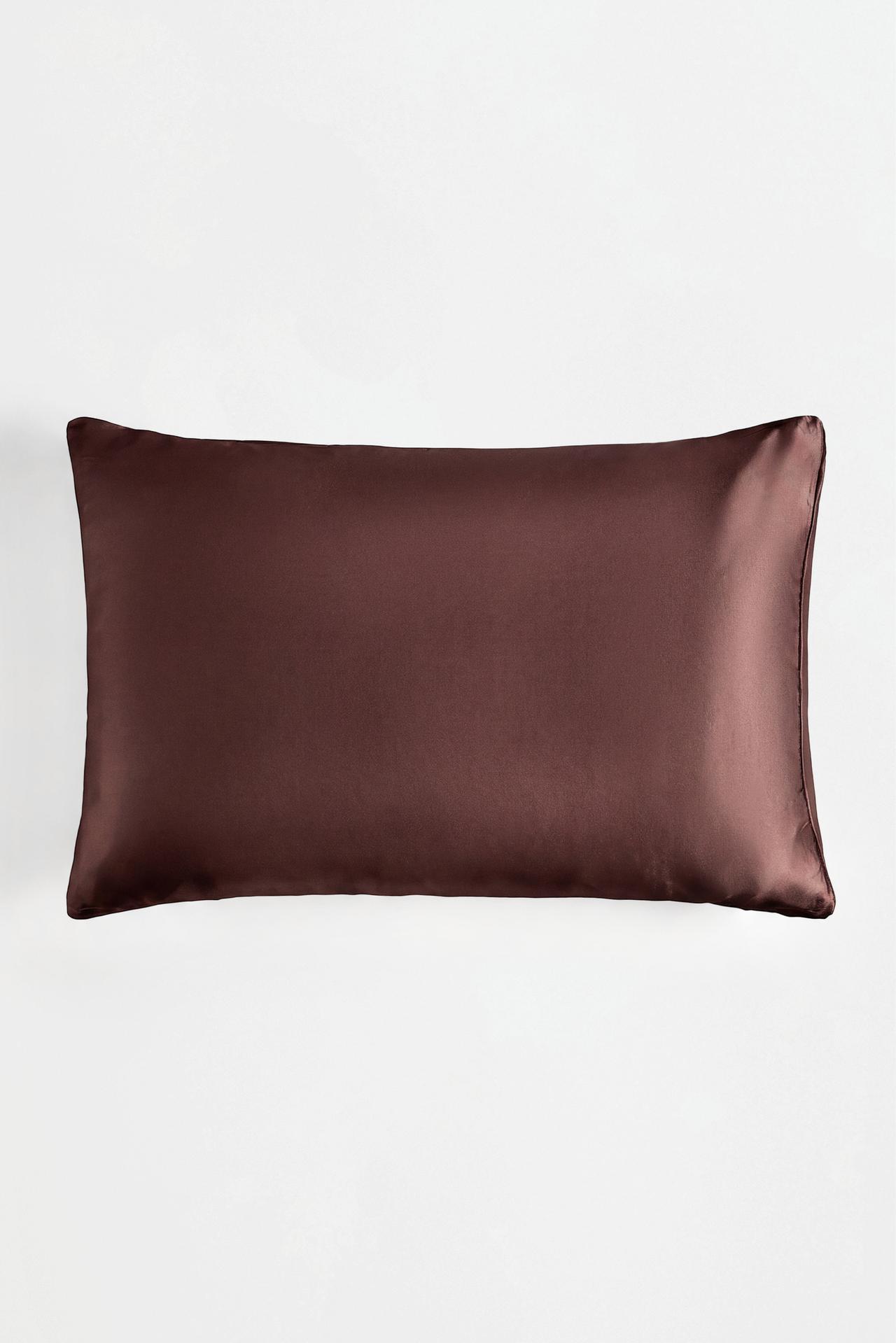 Satin pillowcase — BROWN