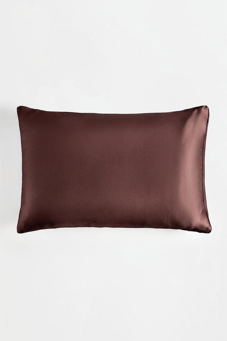 Satin pillowcase — BROWN
