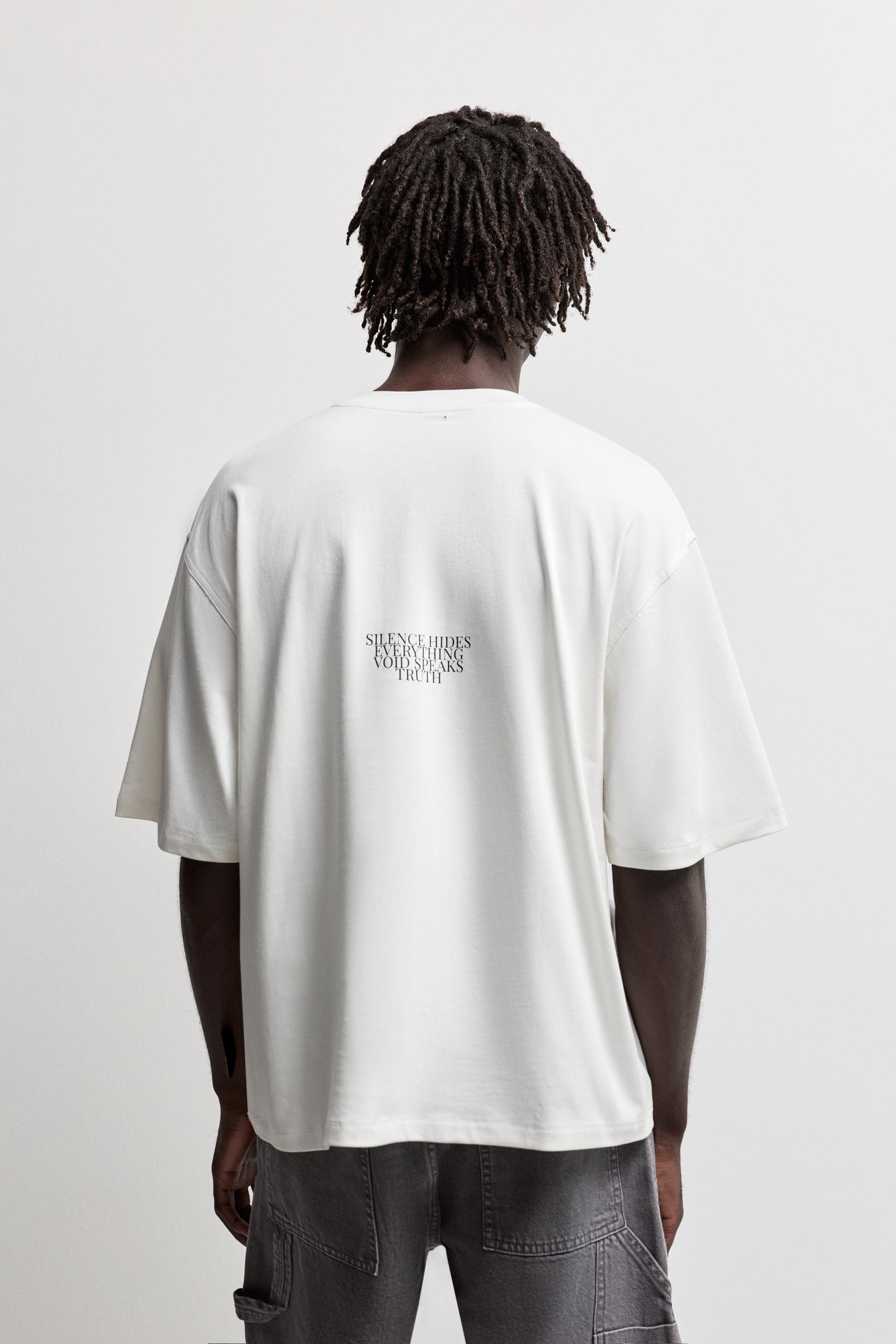 Oversize printed T-shirt — OFF WHITE