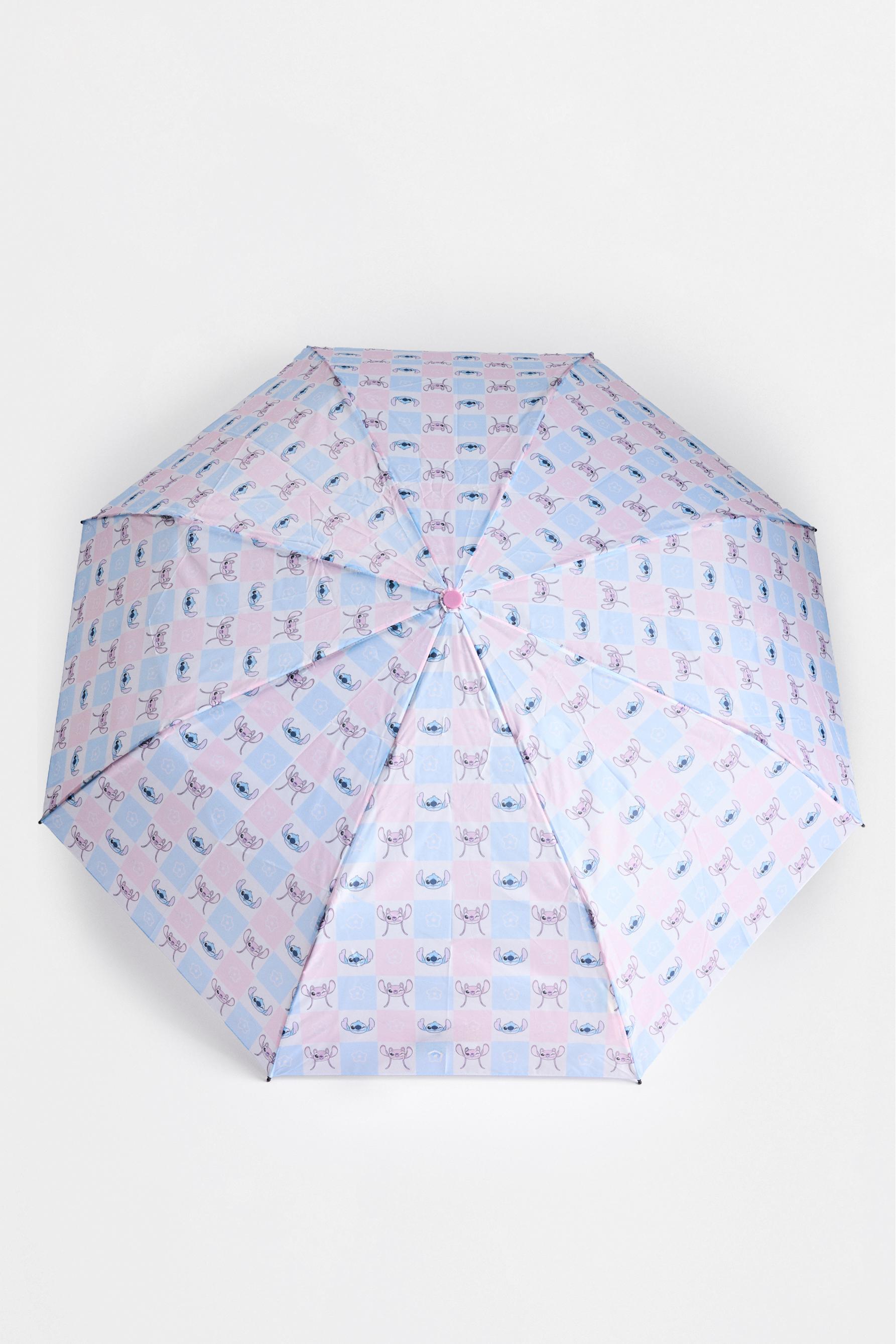 Stitch & Angel ©Disney foldable umbrella — PINK/WHITE