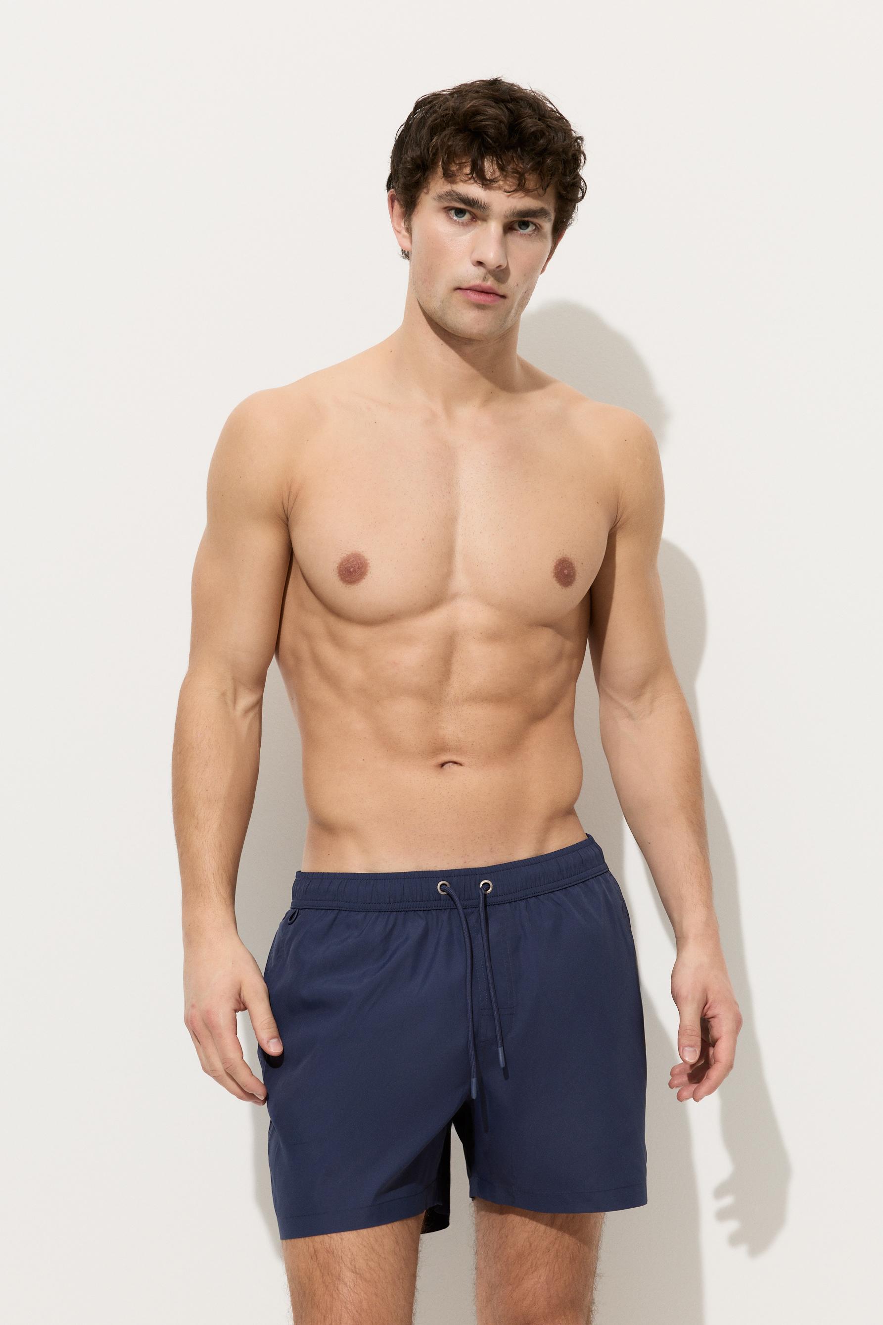 Basic regular fit swim shorts — NAVY