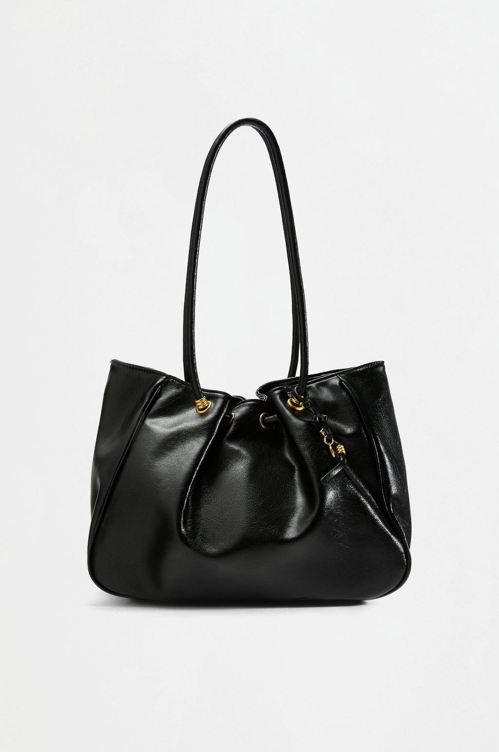 Gathered shopper tote
