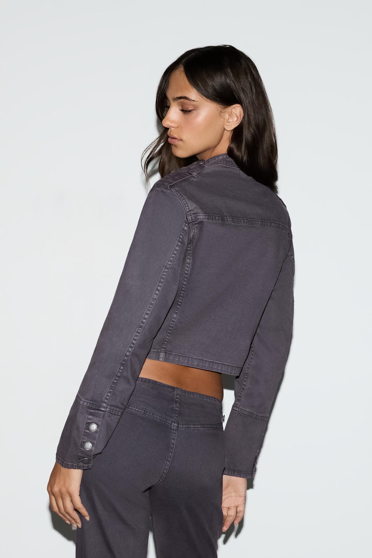 Napoleonic denim jacket — ANTHRACITE GREY