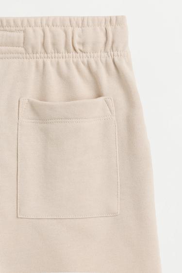 Jogger plush Bermuda shorts — PALE SAND 4