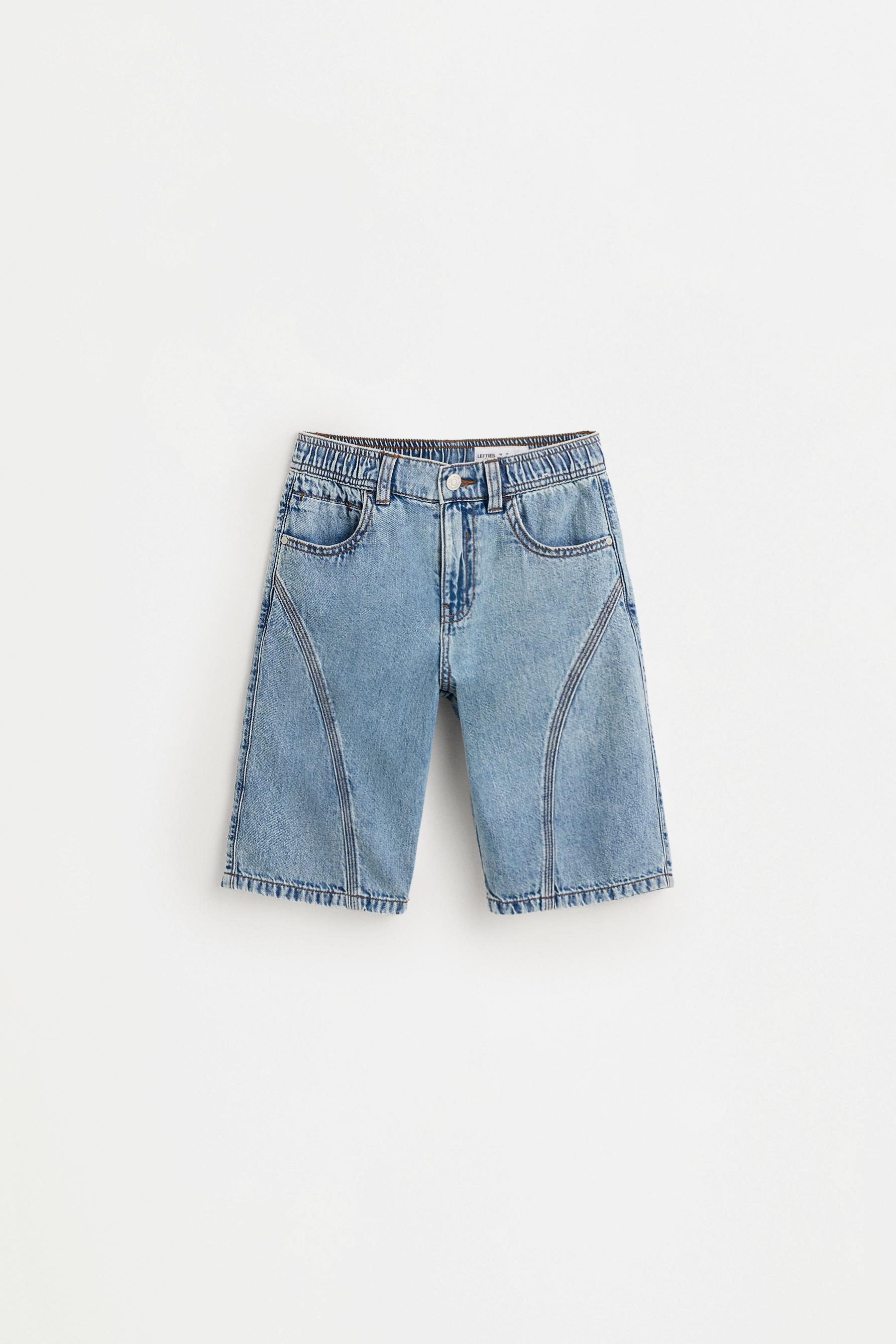 Denim skater Bermuda shorts — MEDIUM BLUE
