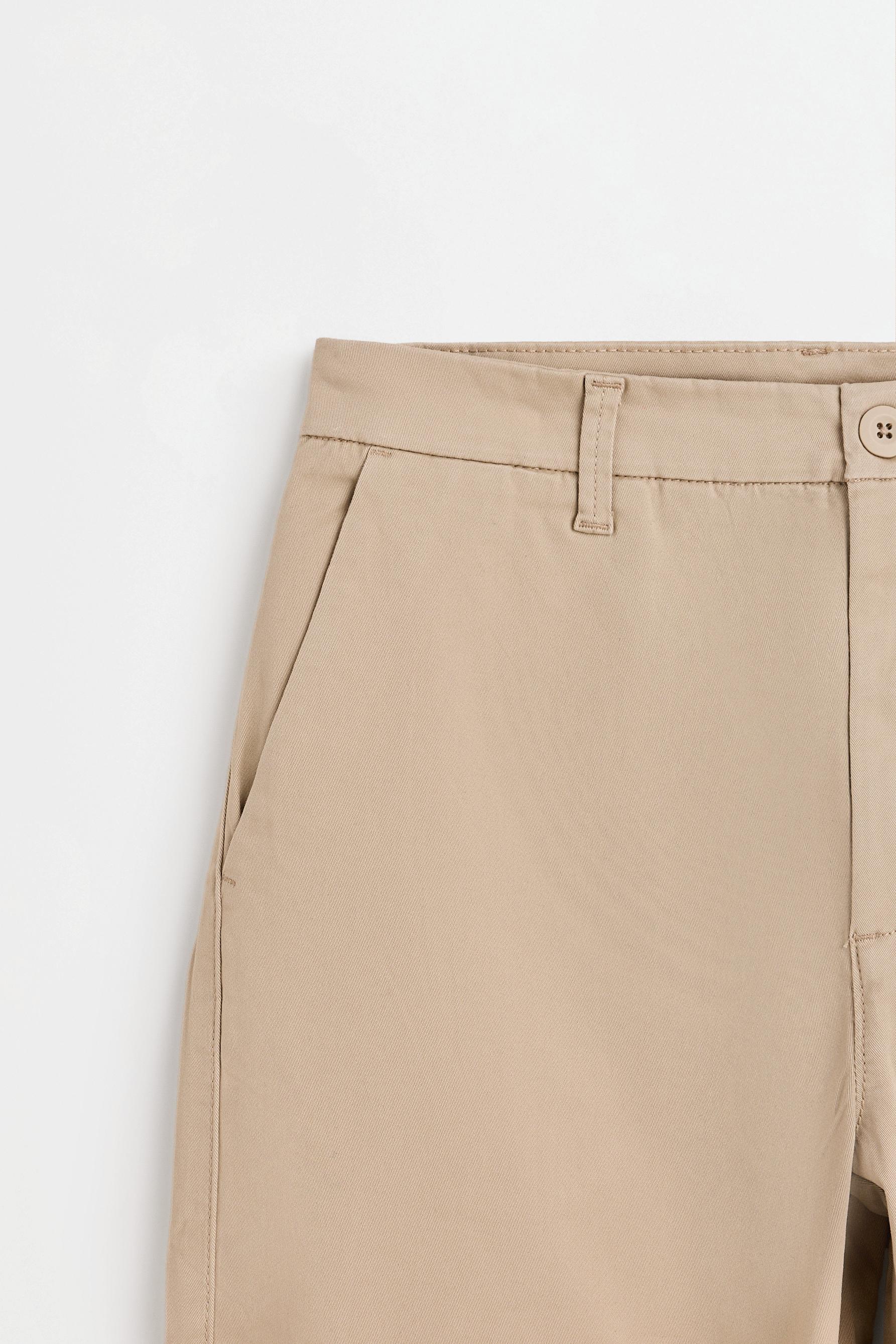 Slim fit chino trousers — BEIGE