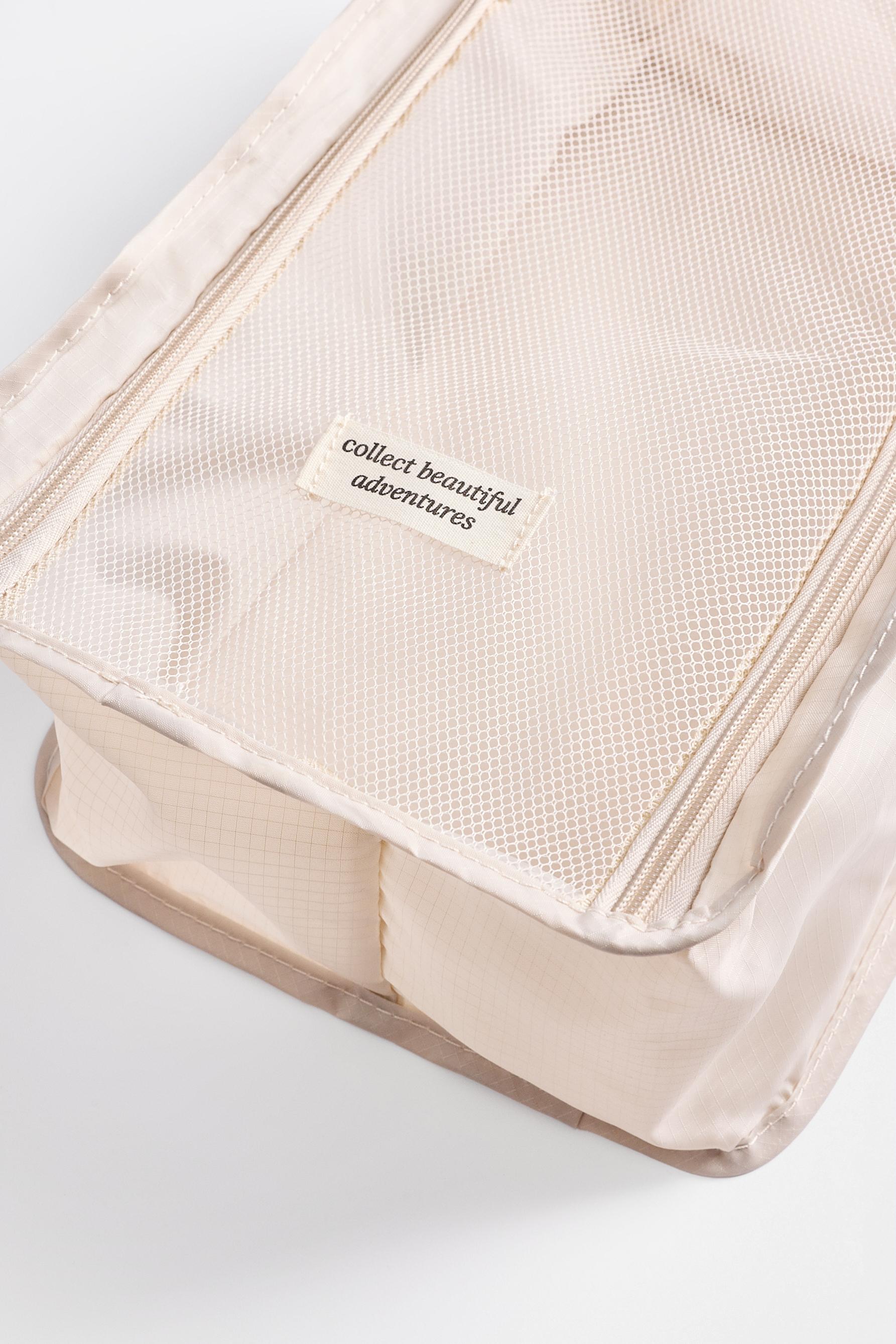Travel shoe bag — ECRU
