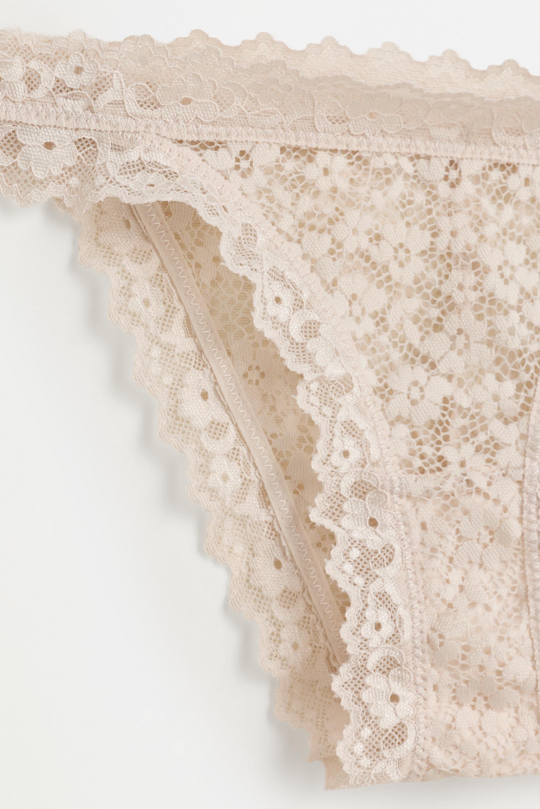 Classic Lace Briefs (2-Pack) — BLACK