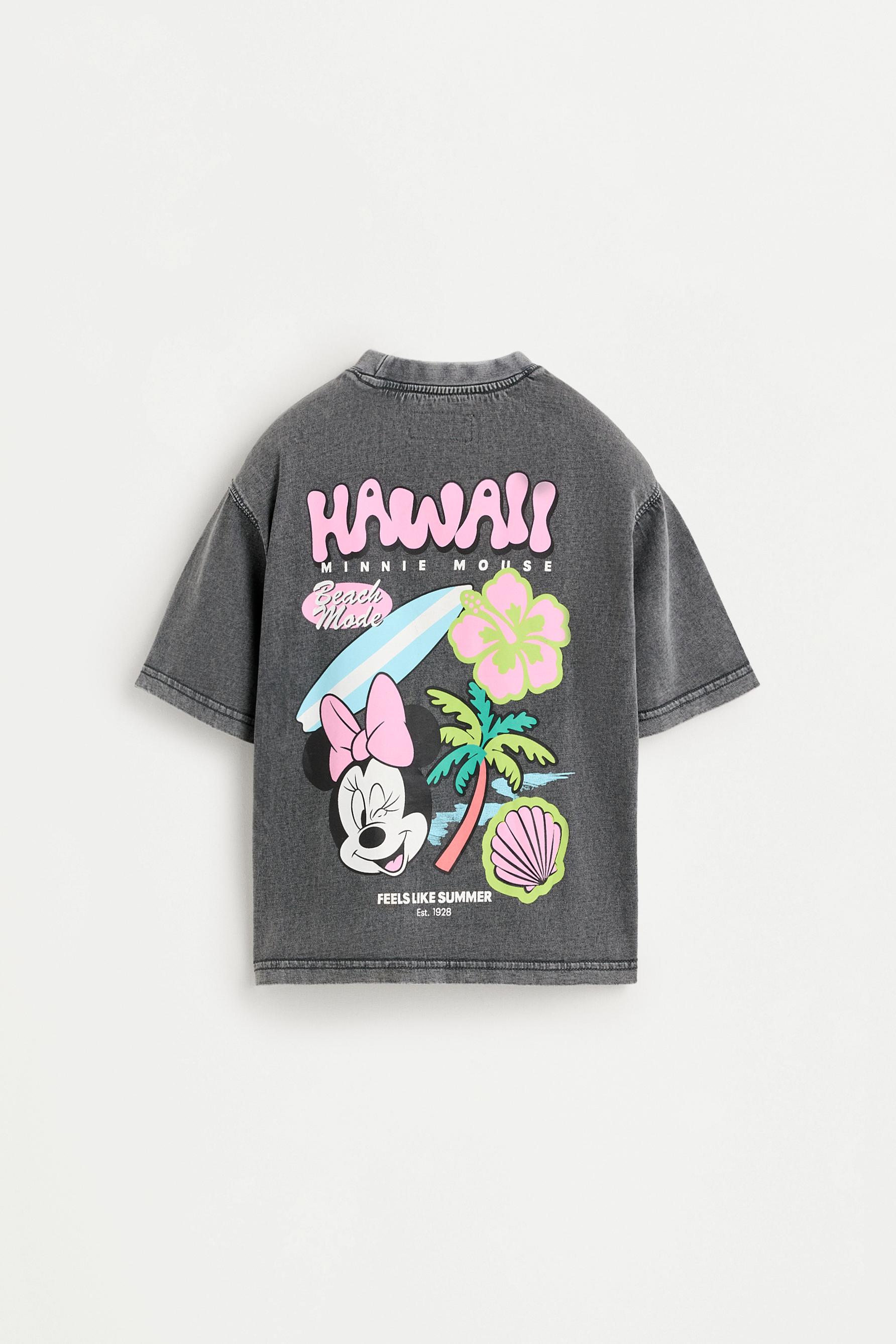 Minnie Mouse ©Disney faded-effect T-shirt — ANTHRACITE GREY