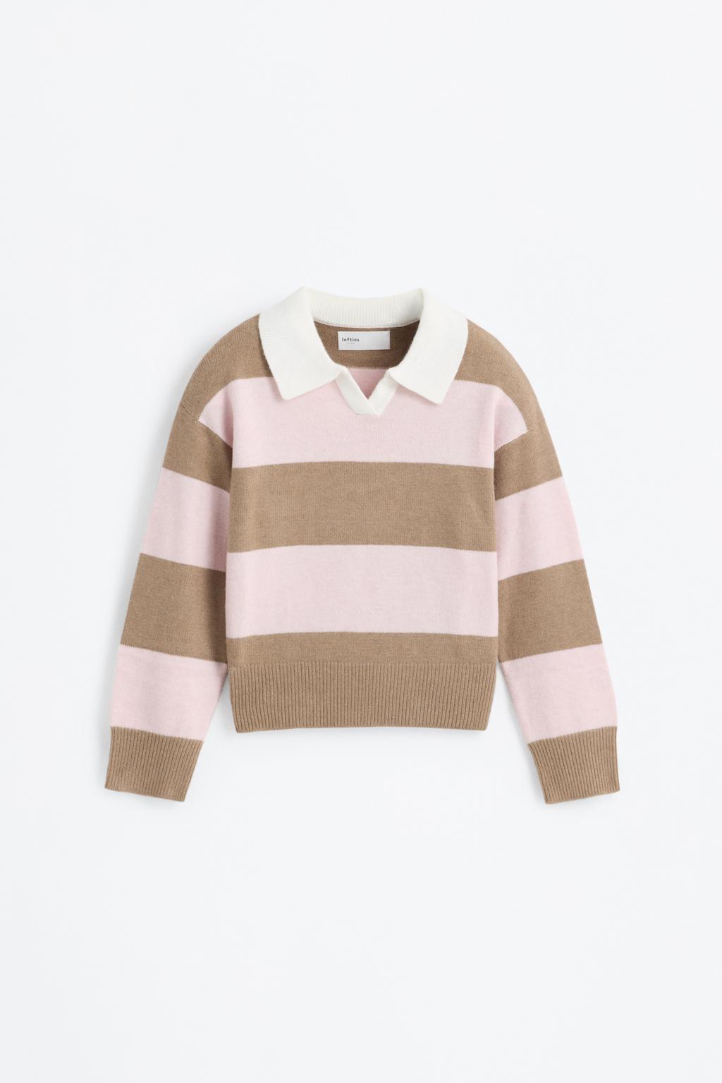 Knit polo shirt