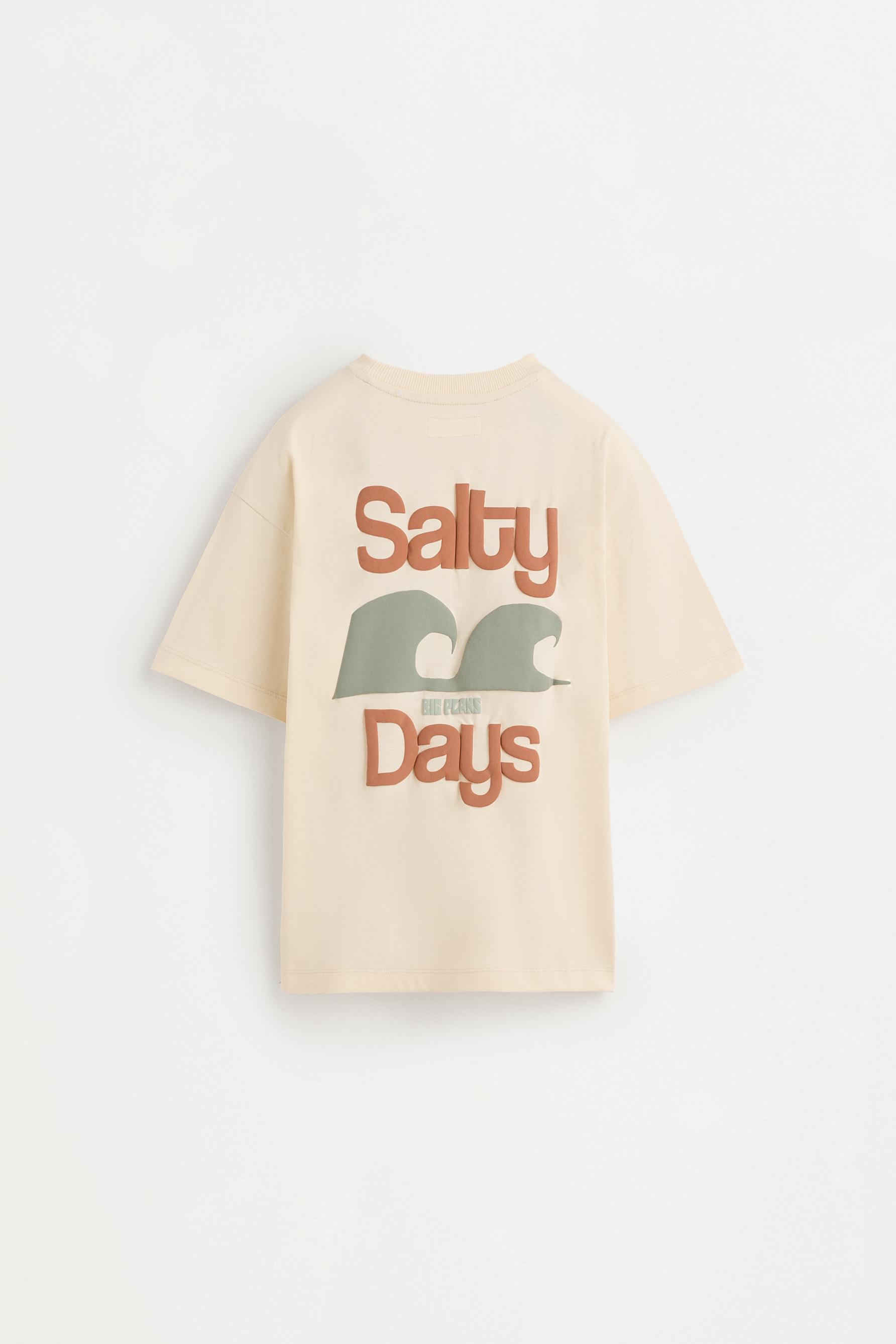 Printed T-shirt with pocket — GREY