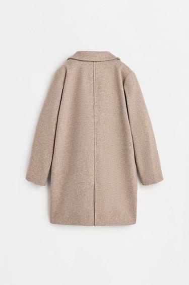 Synthetic wool coat — BEIGE 2