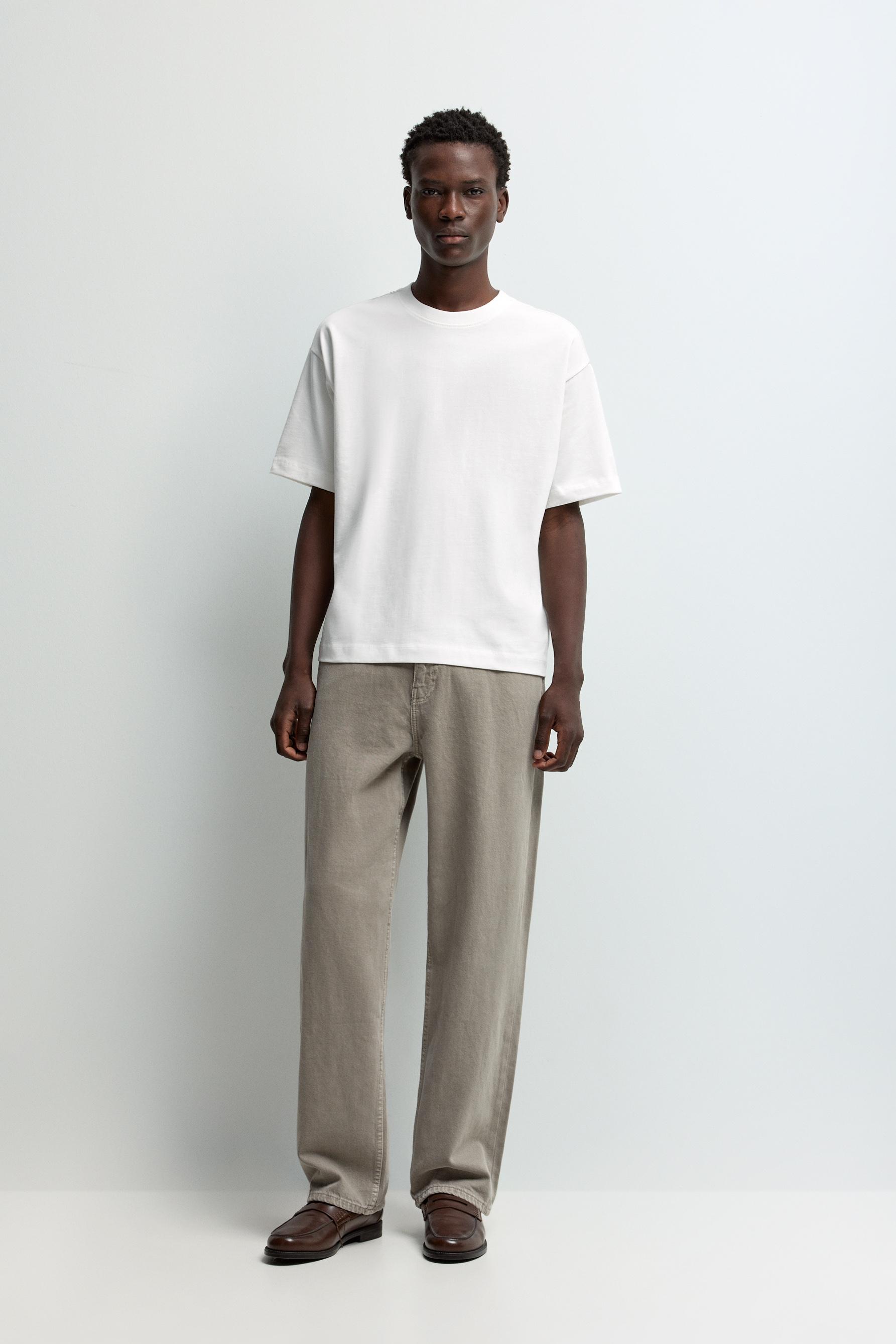 Boxy medium weight T-shirt — OFF WHITE