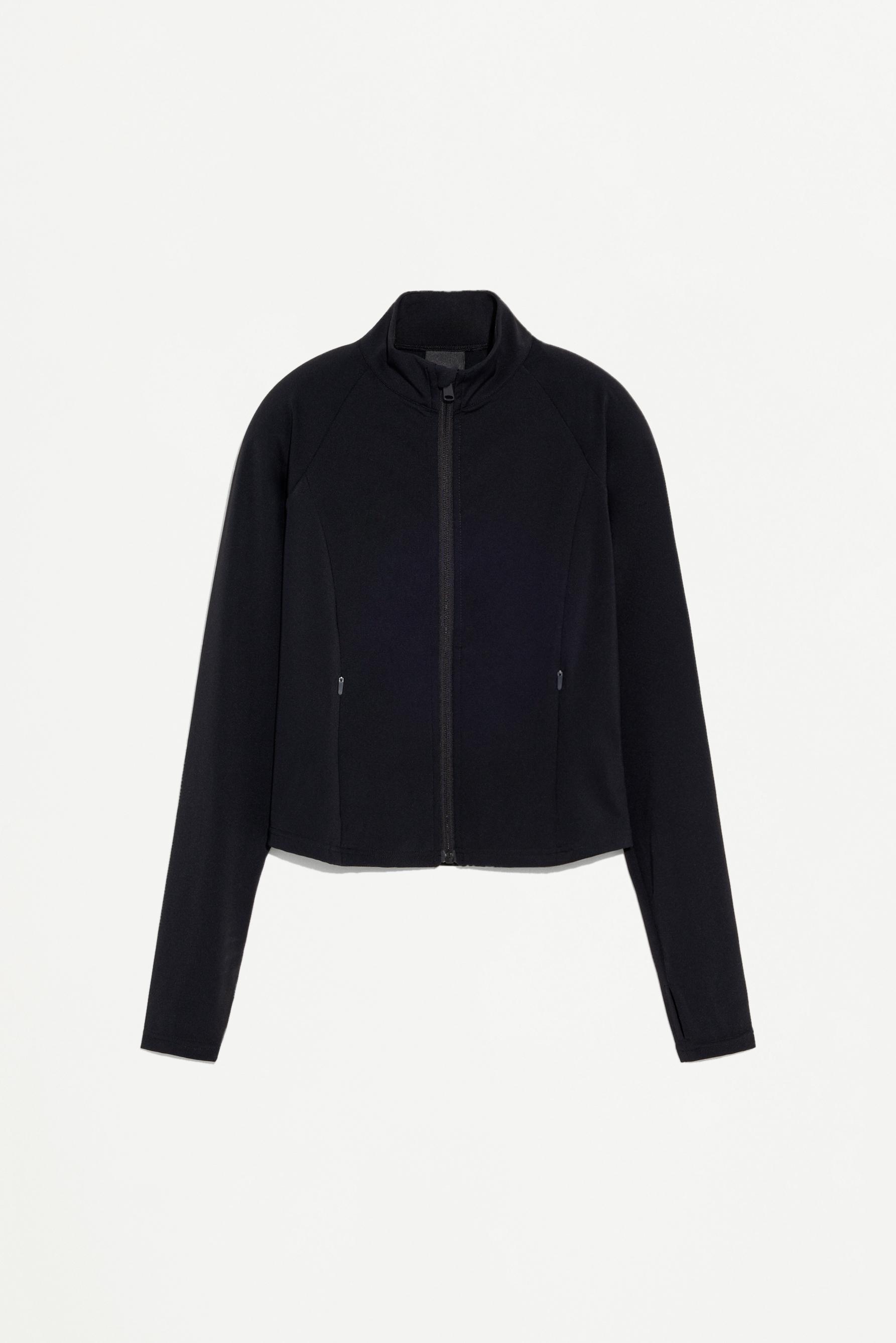 Fitted sports jacket — BLACK