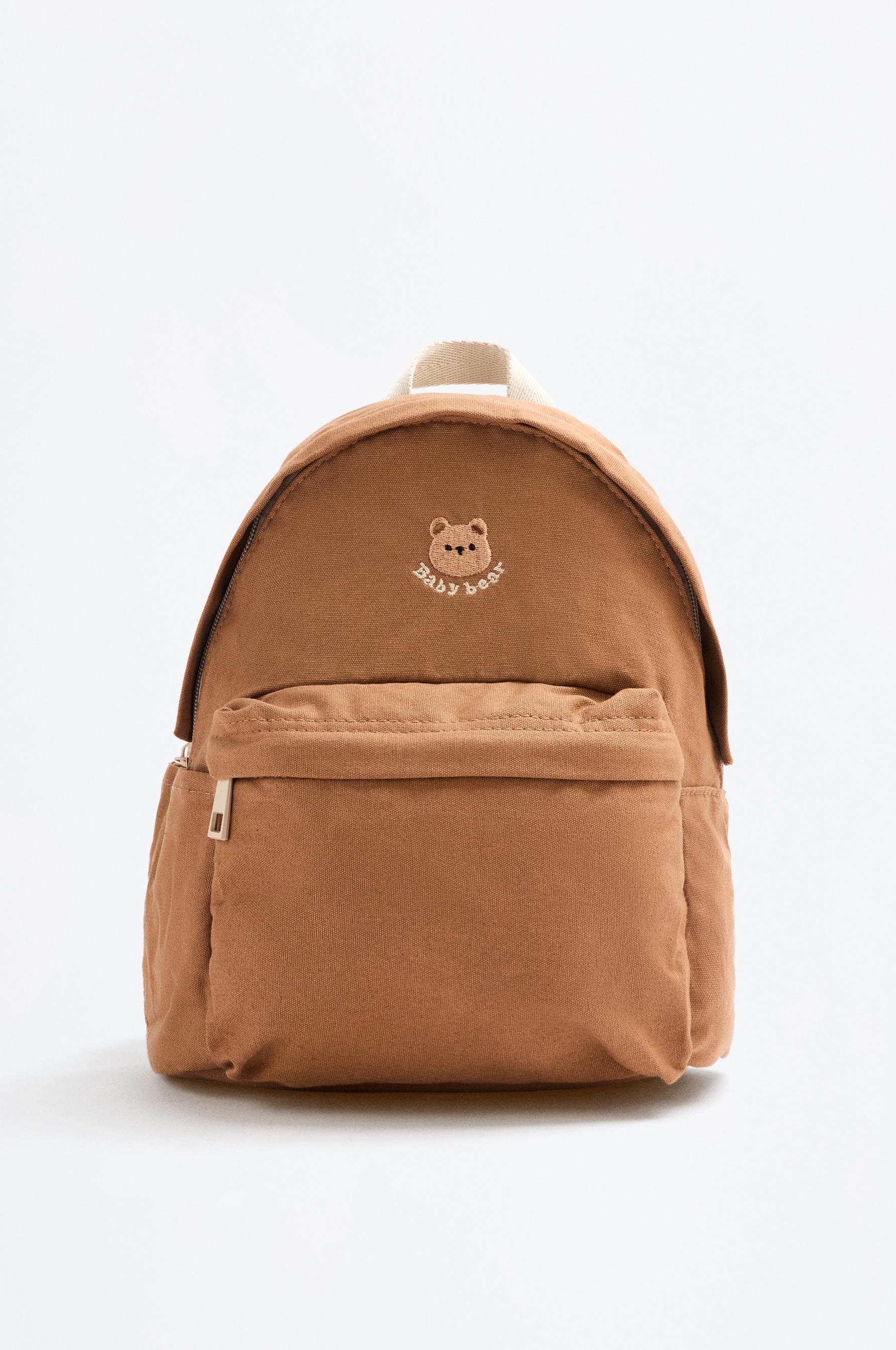 Mochila escolar detalle oso