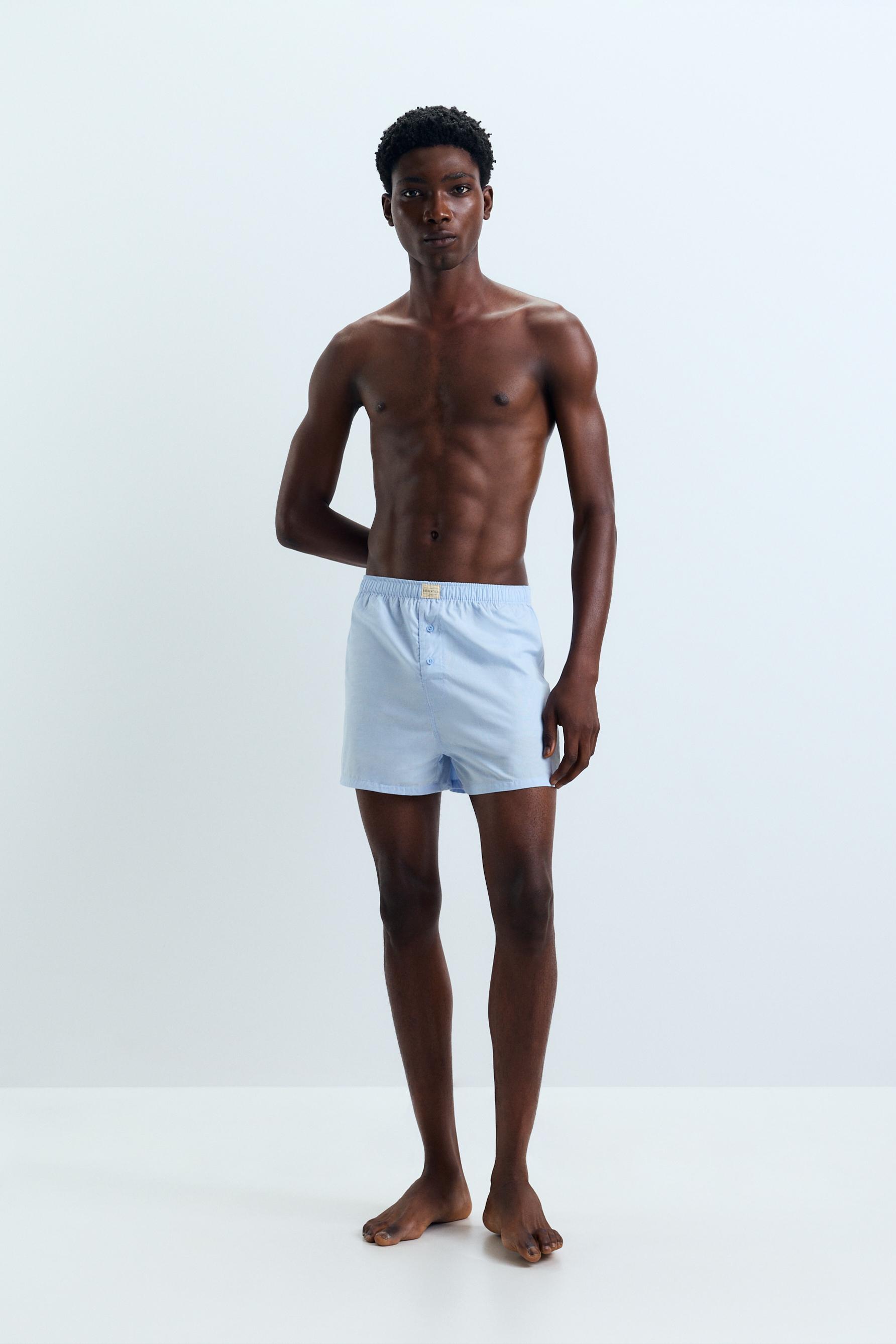 Long Boxer Shorts (2-Pack) — BLUE