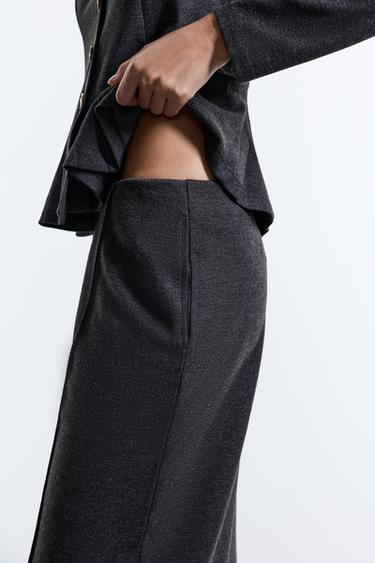 Pleated wide-leg trousers — ANTHRACITE GREY 3