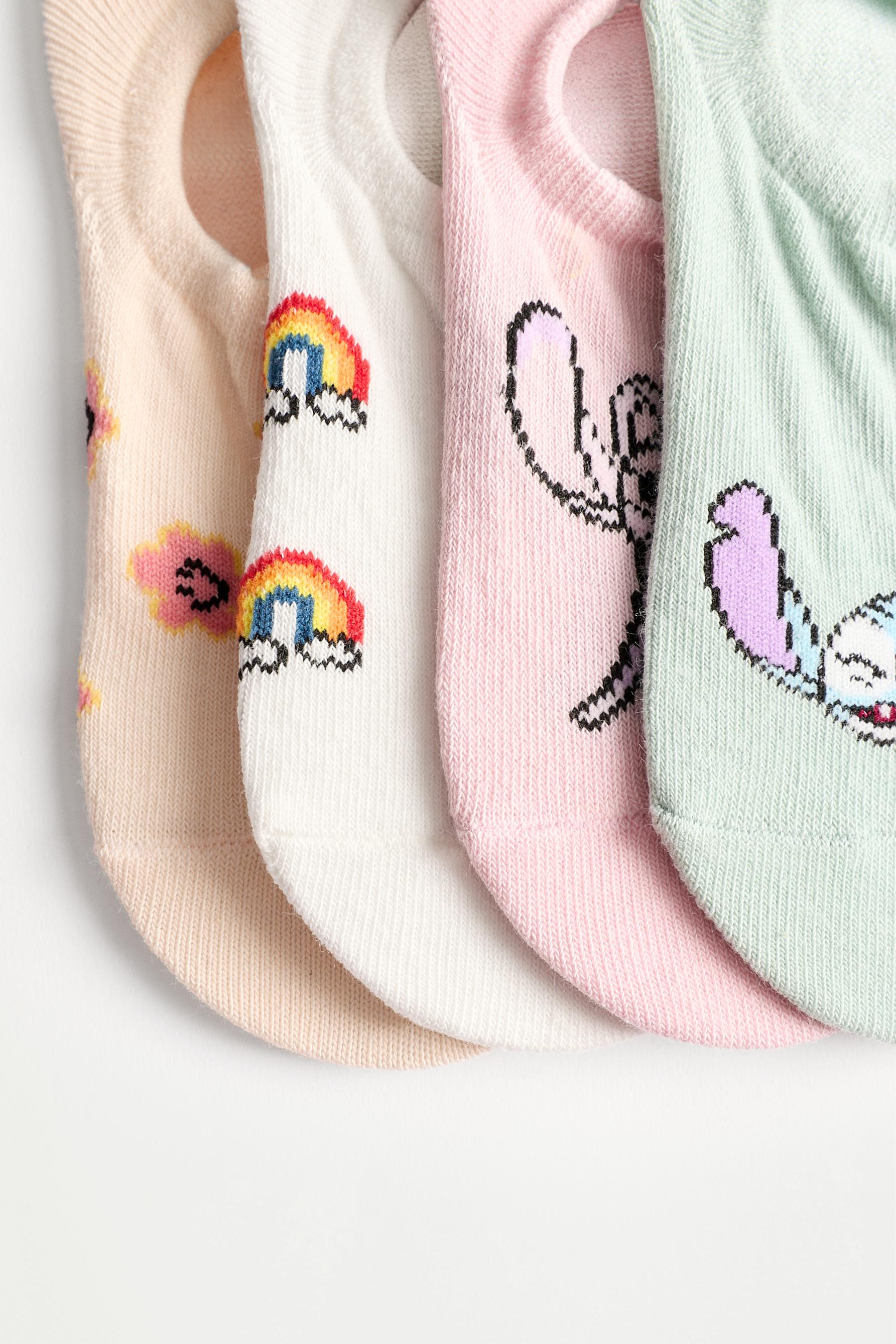 4-Pack of Stitch and Angel ©Disney no-show socks — AQUAMARINE