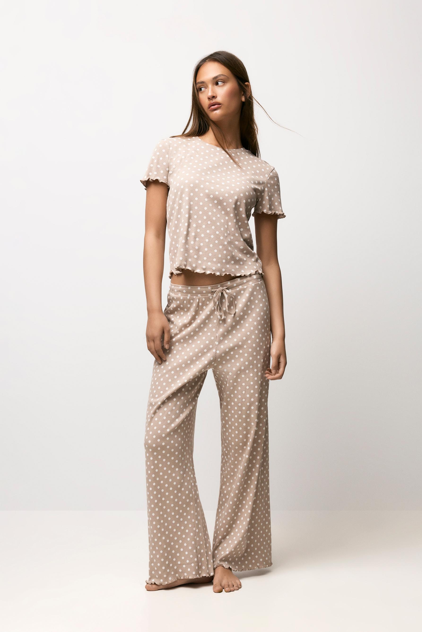 Printed pyjamas — TAUPE BROWN
