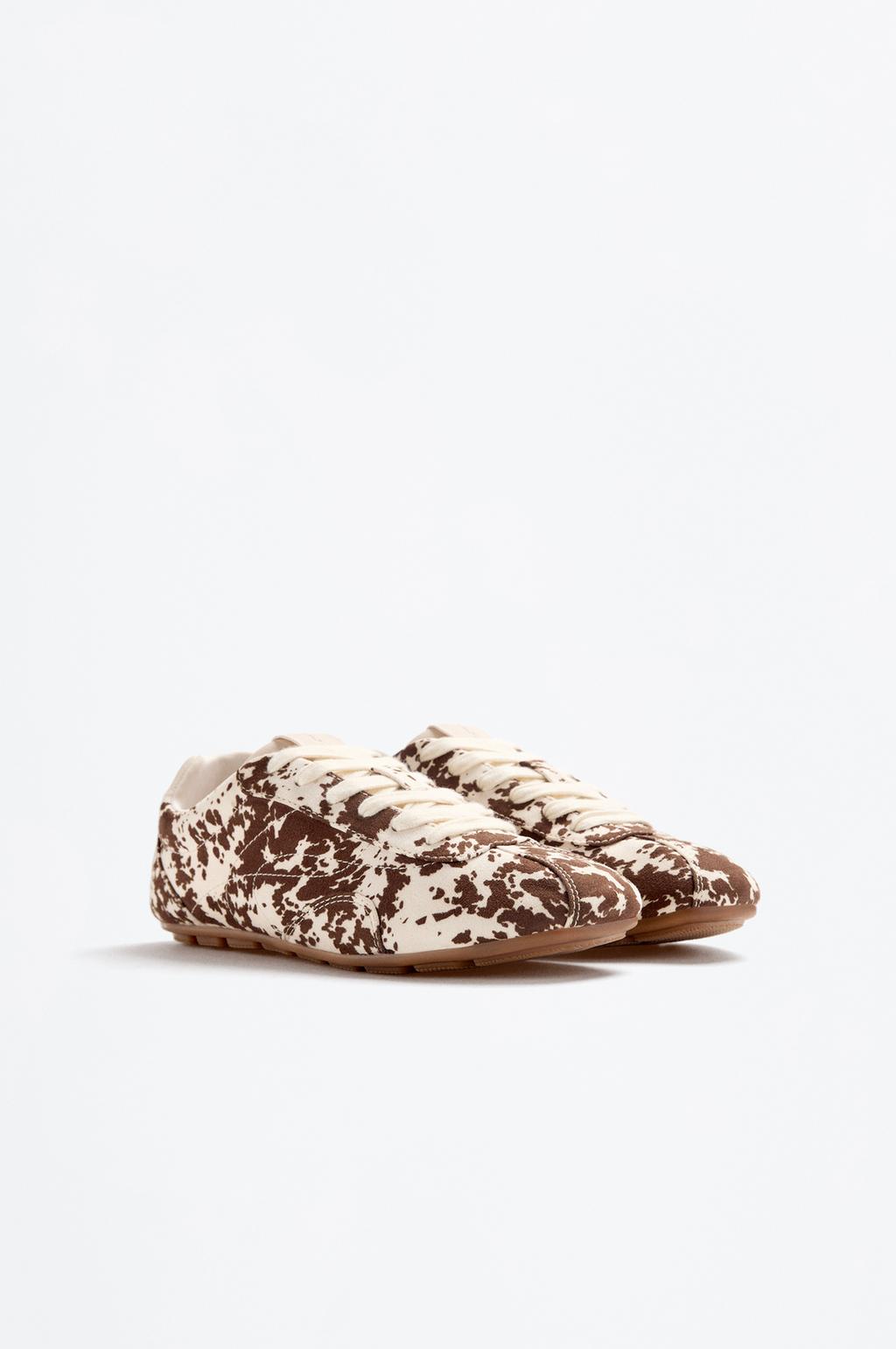 Soft animal print sneakers