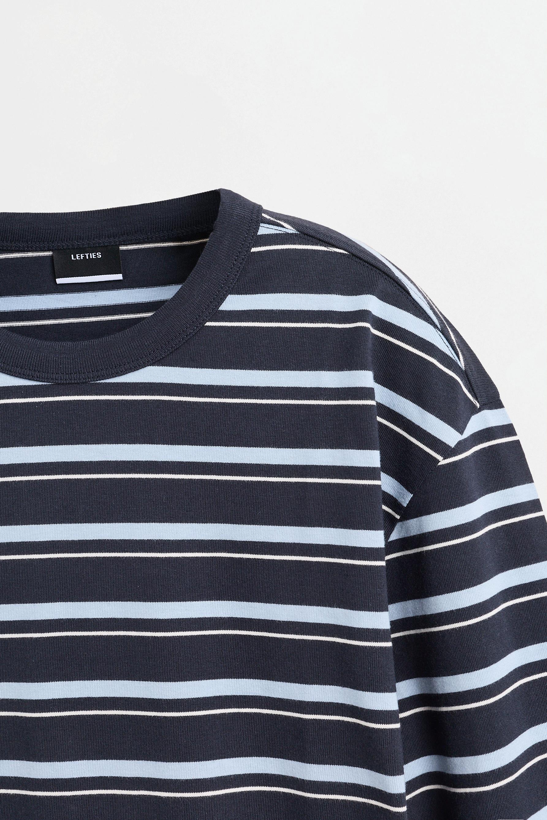 Medium jersey striped T-shirt — DARK NAVY