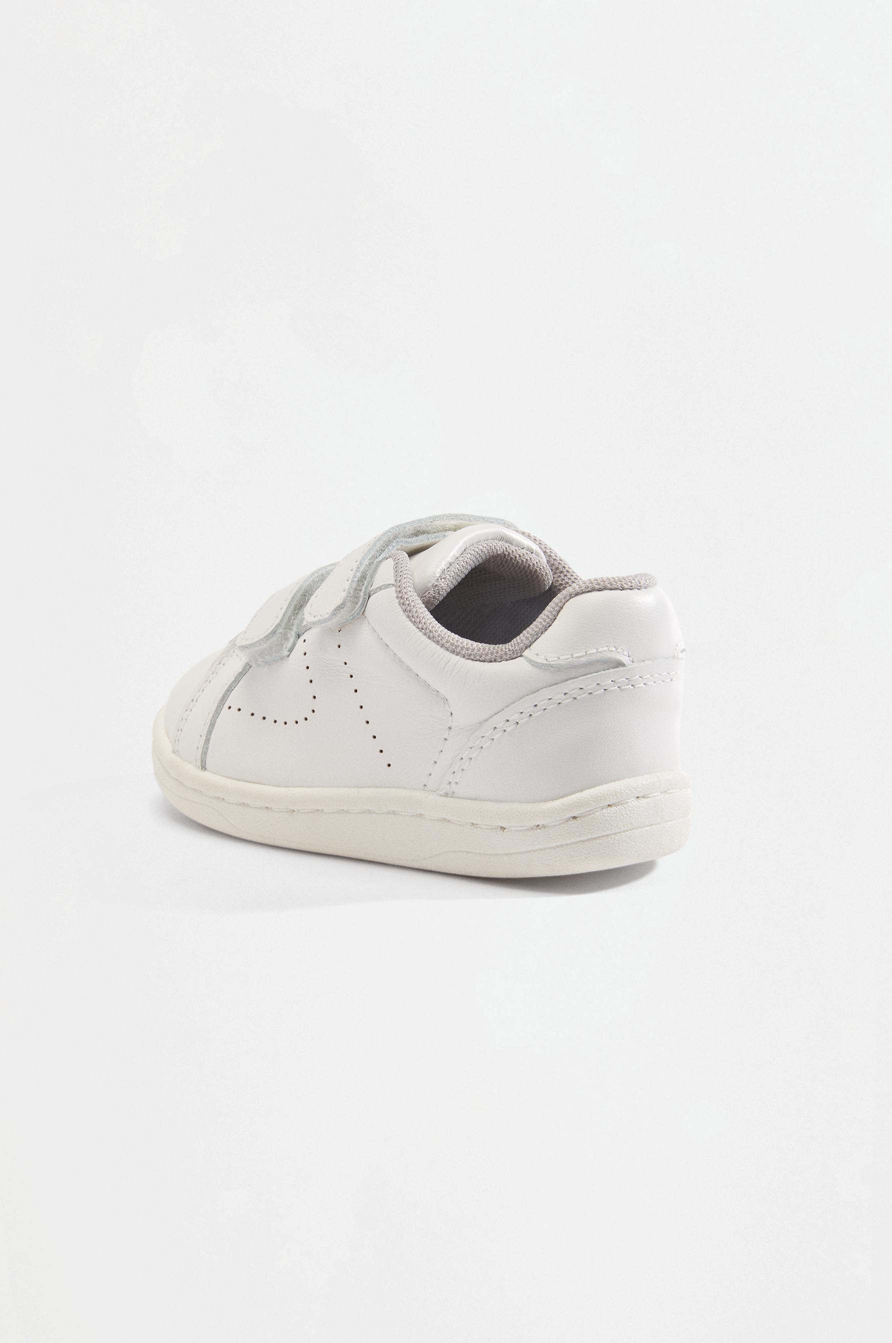 Leather slippers — WHITE