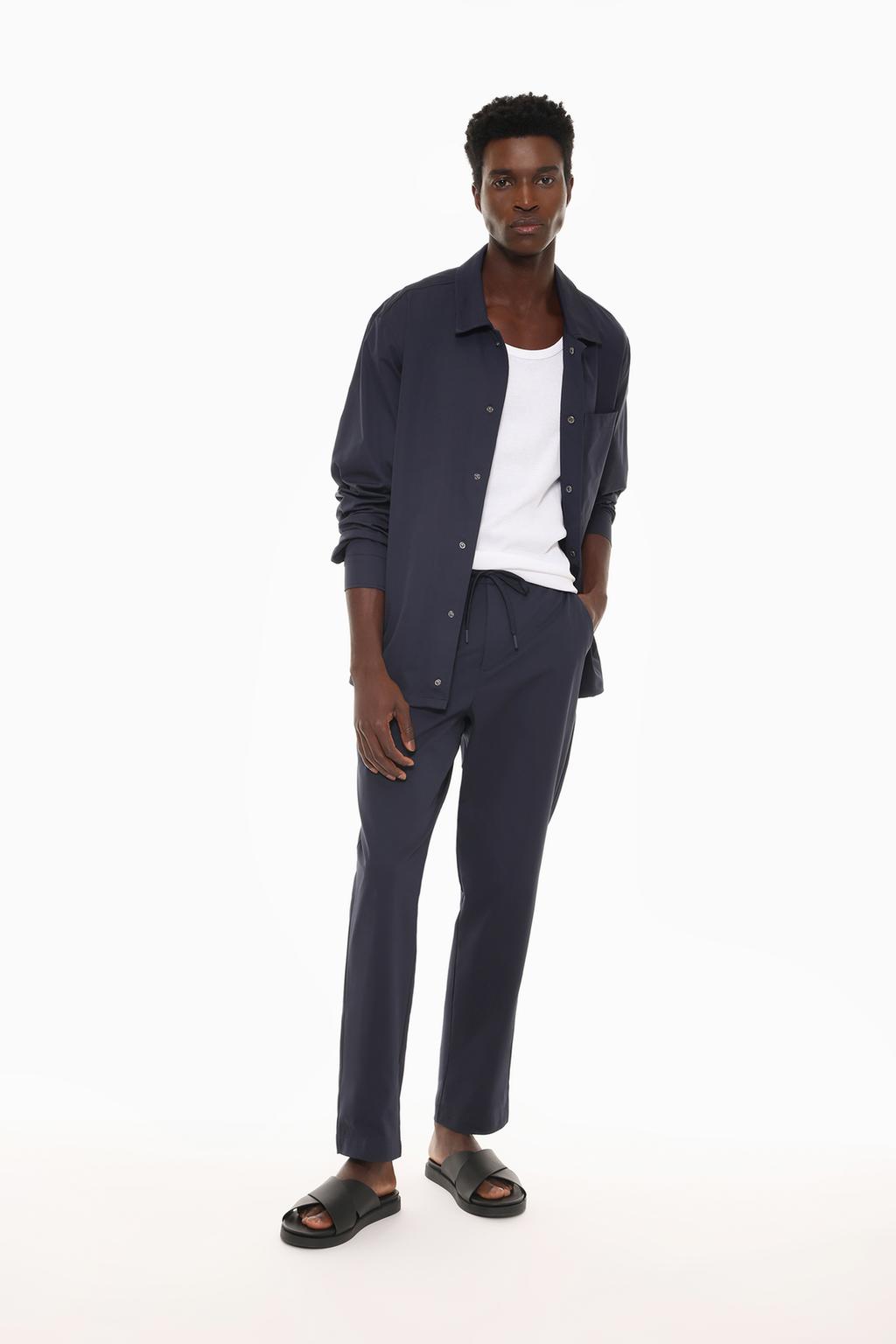 Technical chino trousers