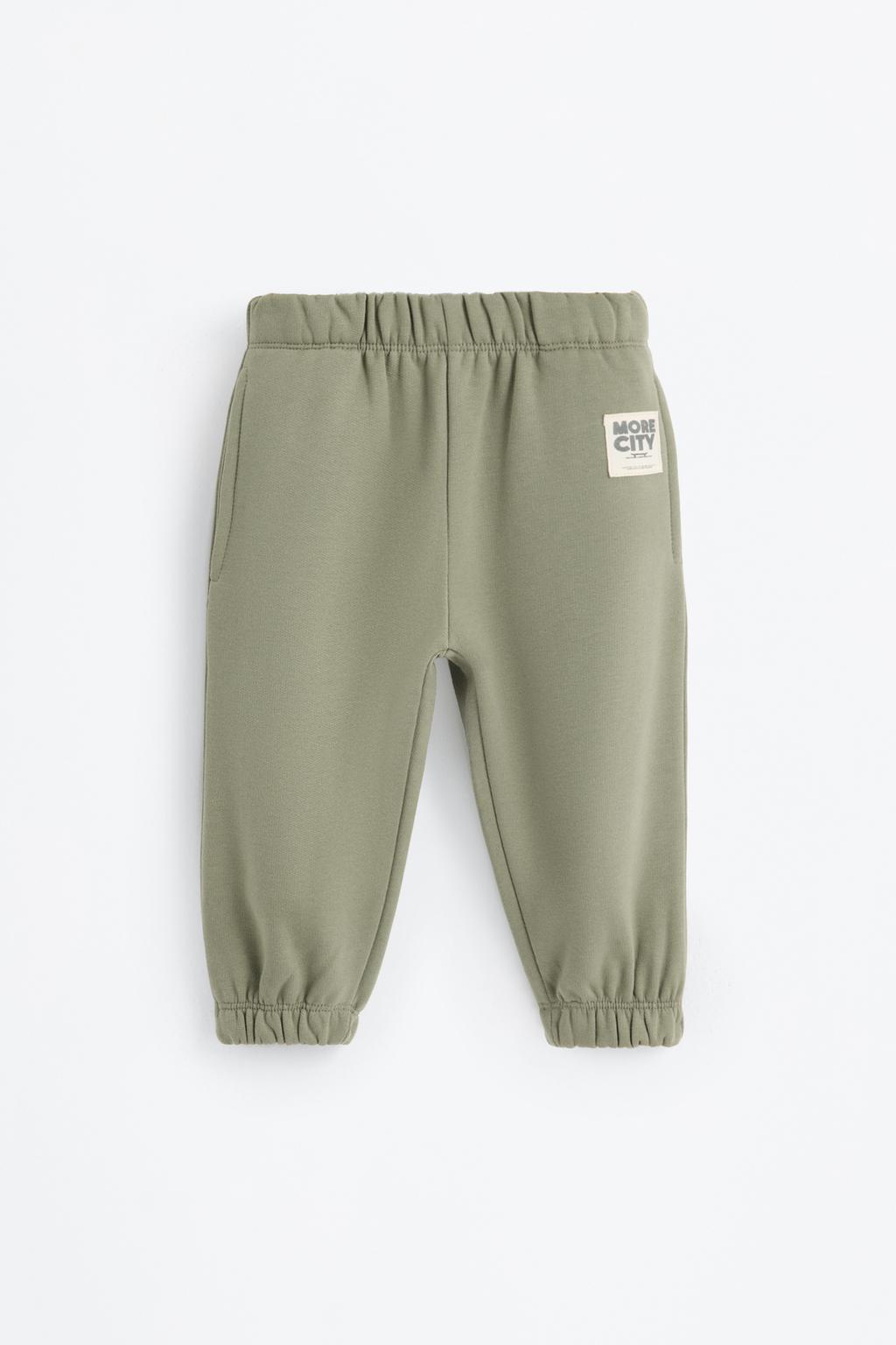 Plush jersey trousers