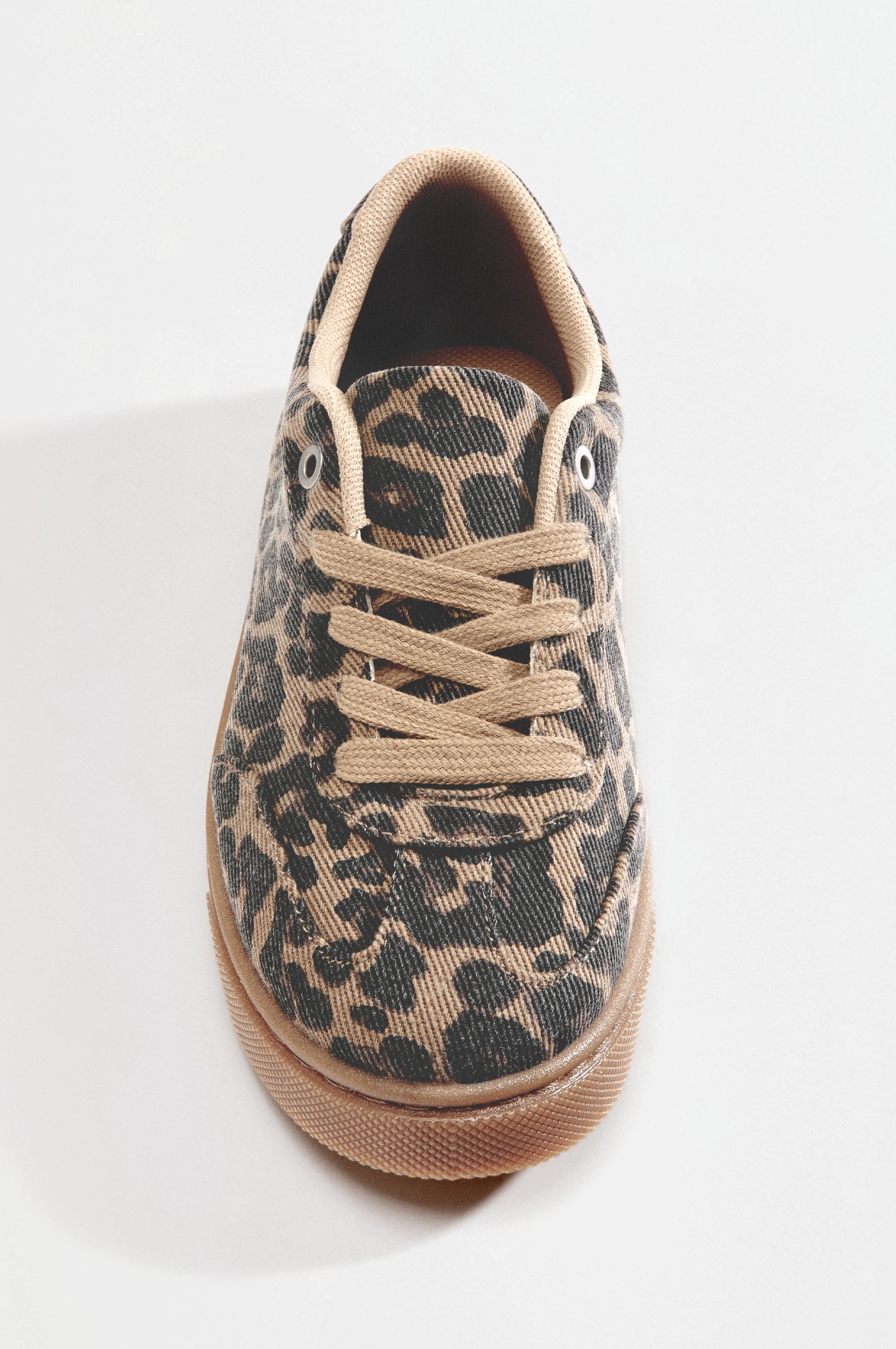 Animal Print Sneakers — LEOPARD