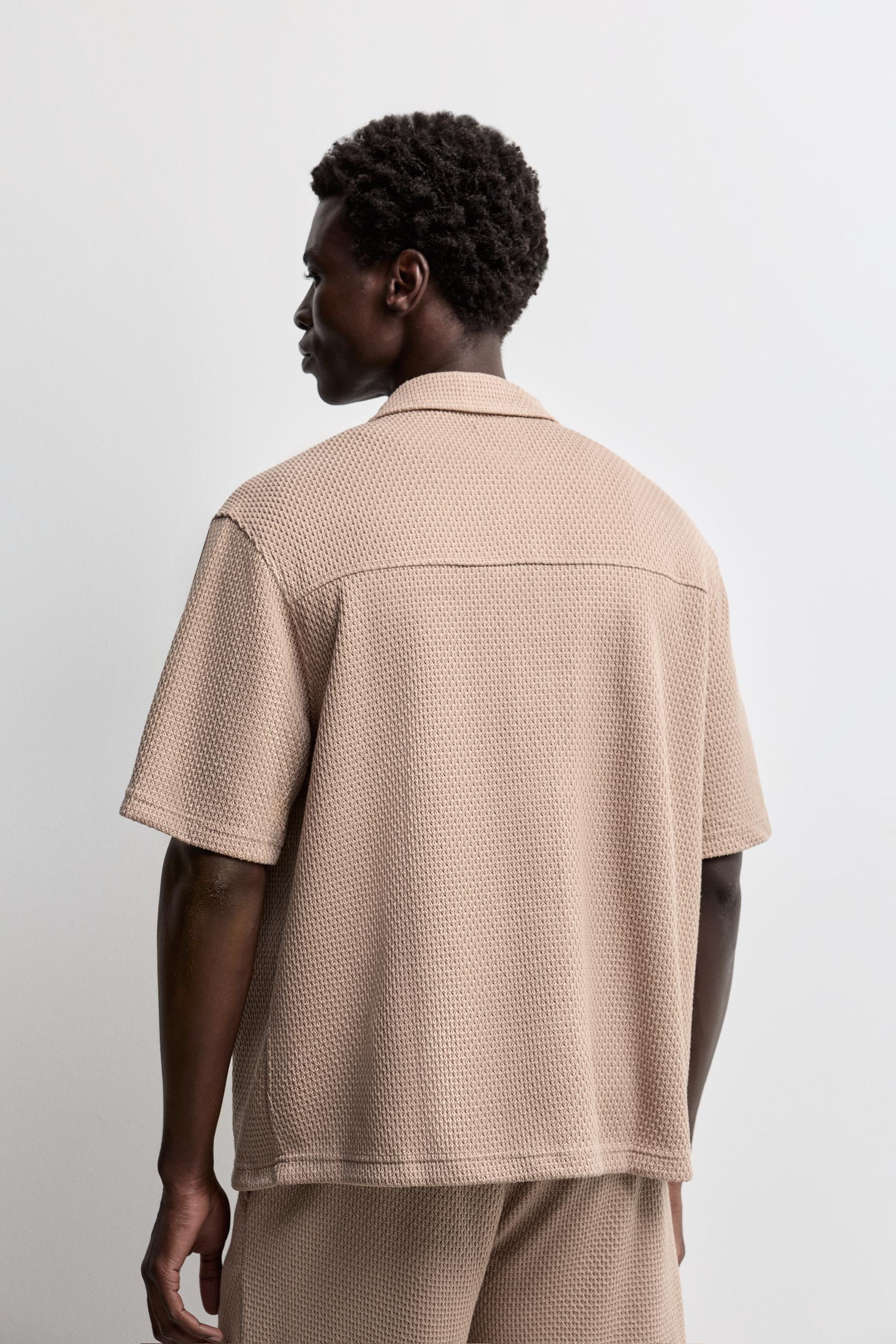 Waffle texture shirt — YARN