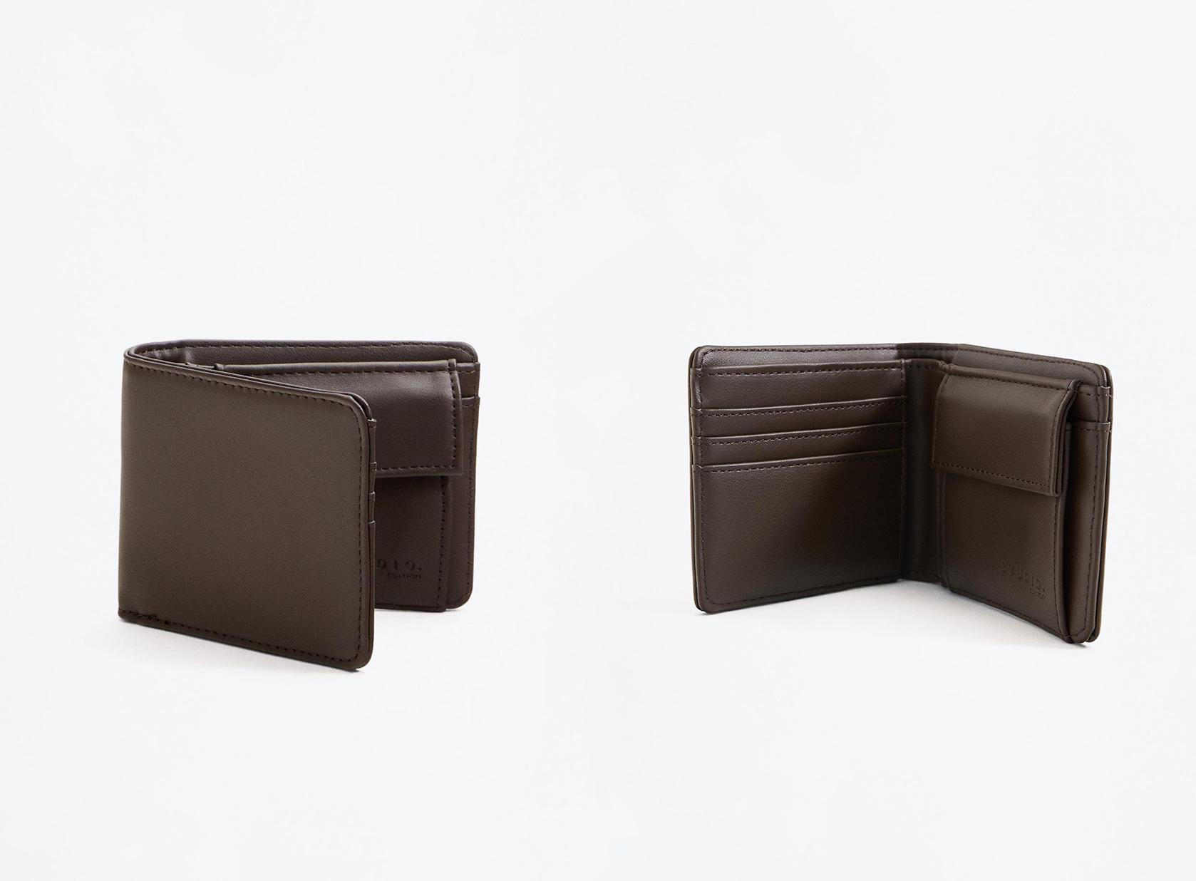 Coin purse wallet — BROWN