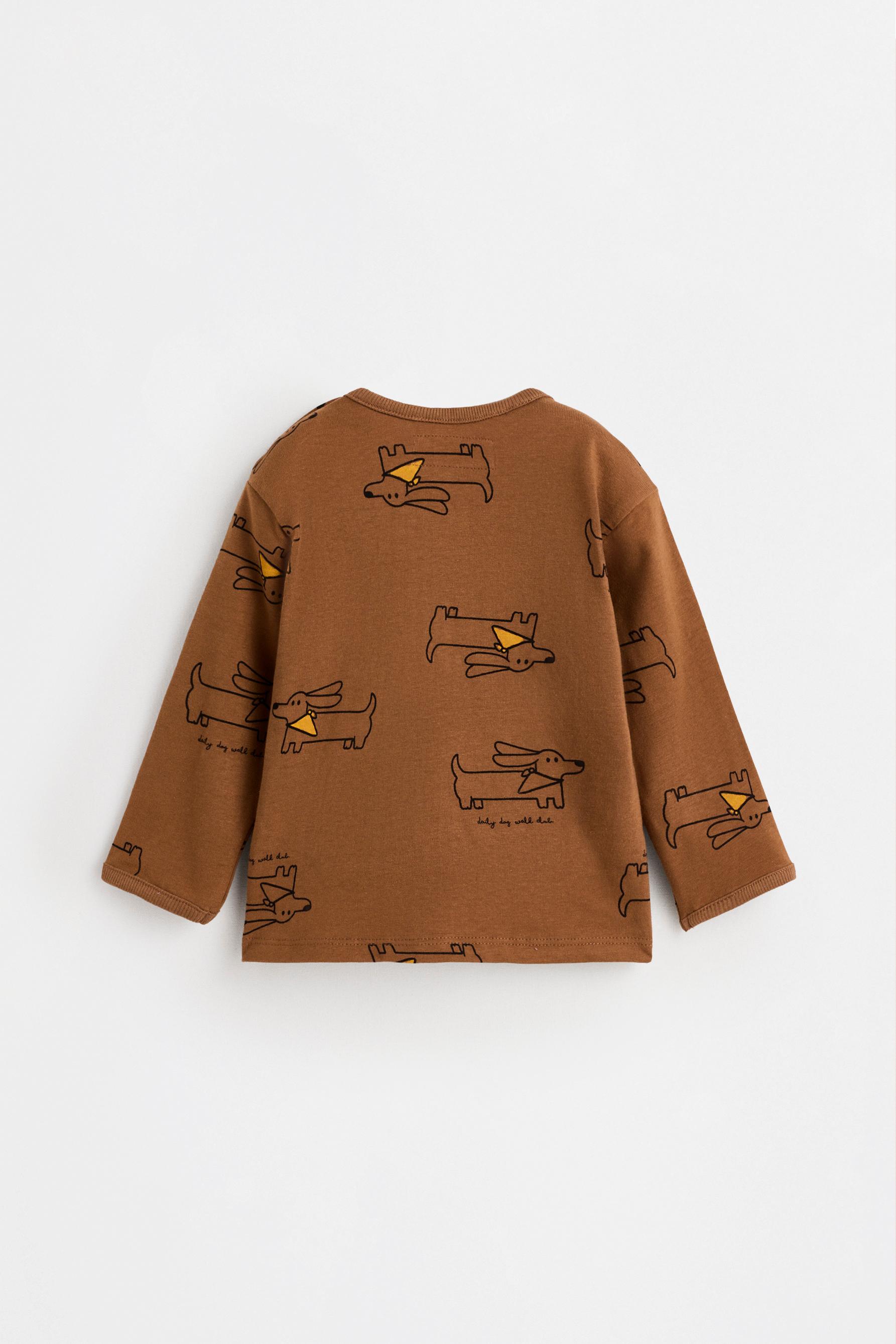 Bear print co-ord — ECRU