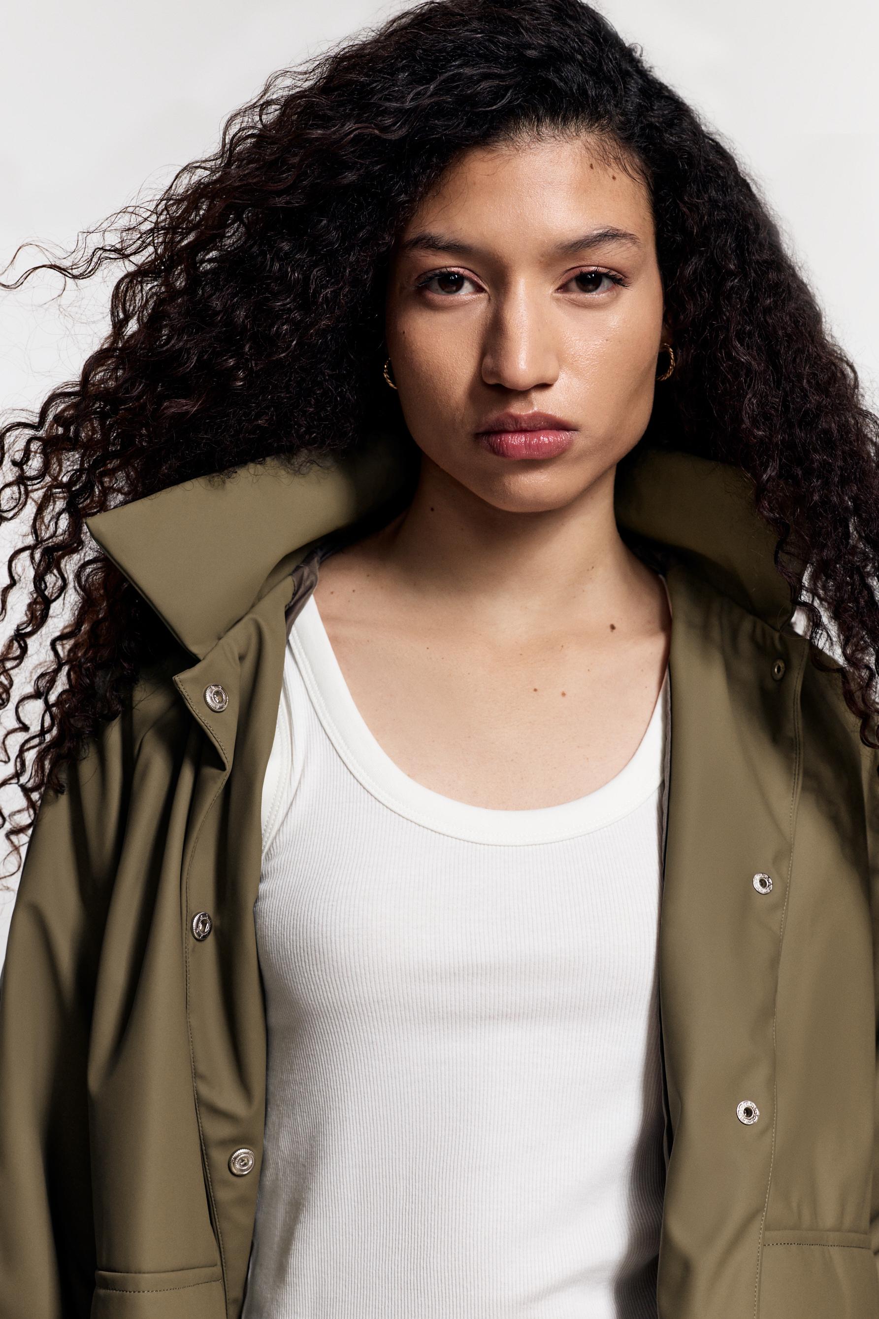 Rubberised parka — KHAKI