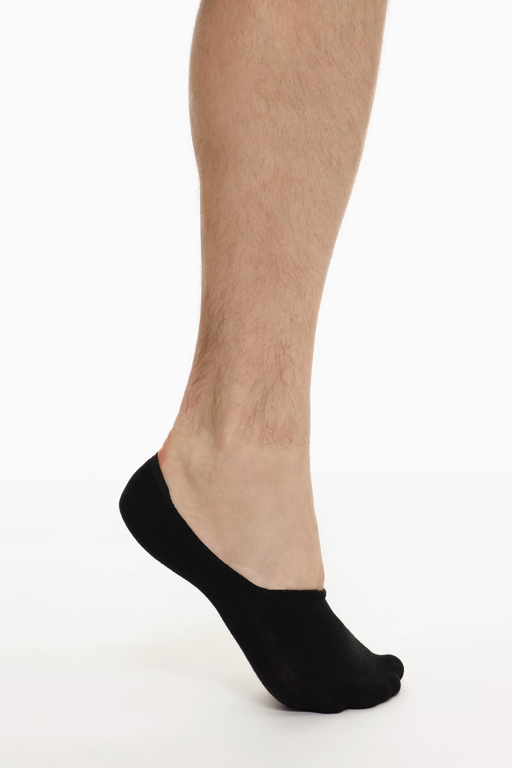 Basic No-Show Socks (5-Pack) — BLACK