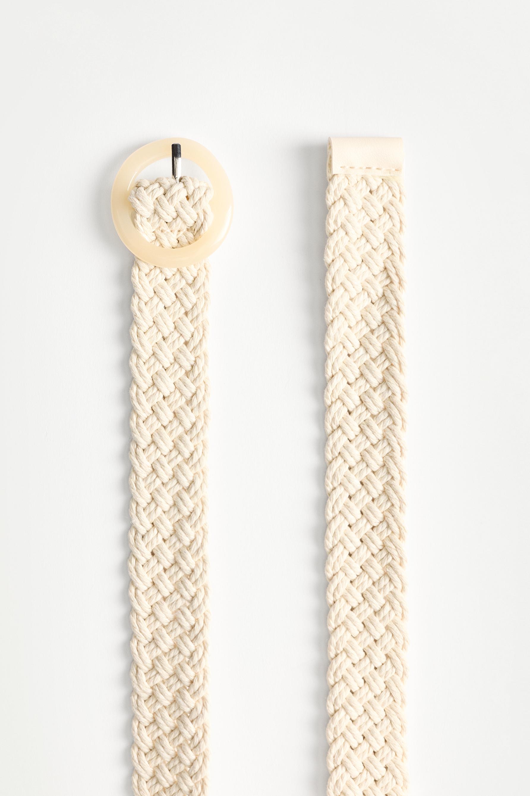 Braided belt — ECRU