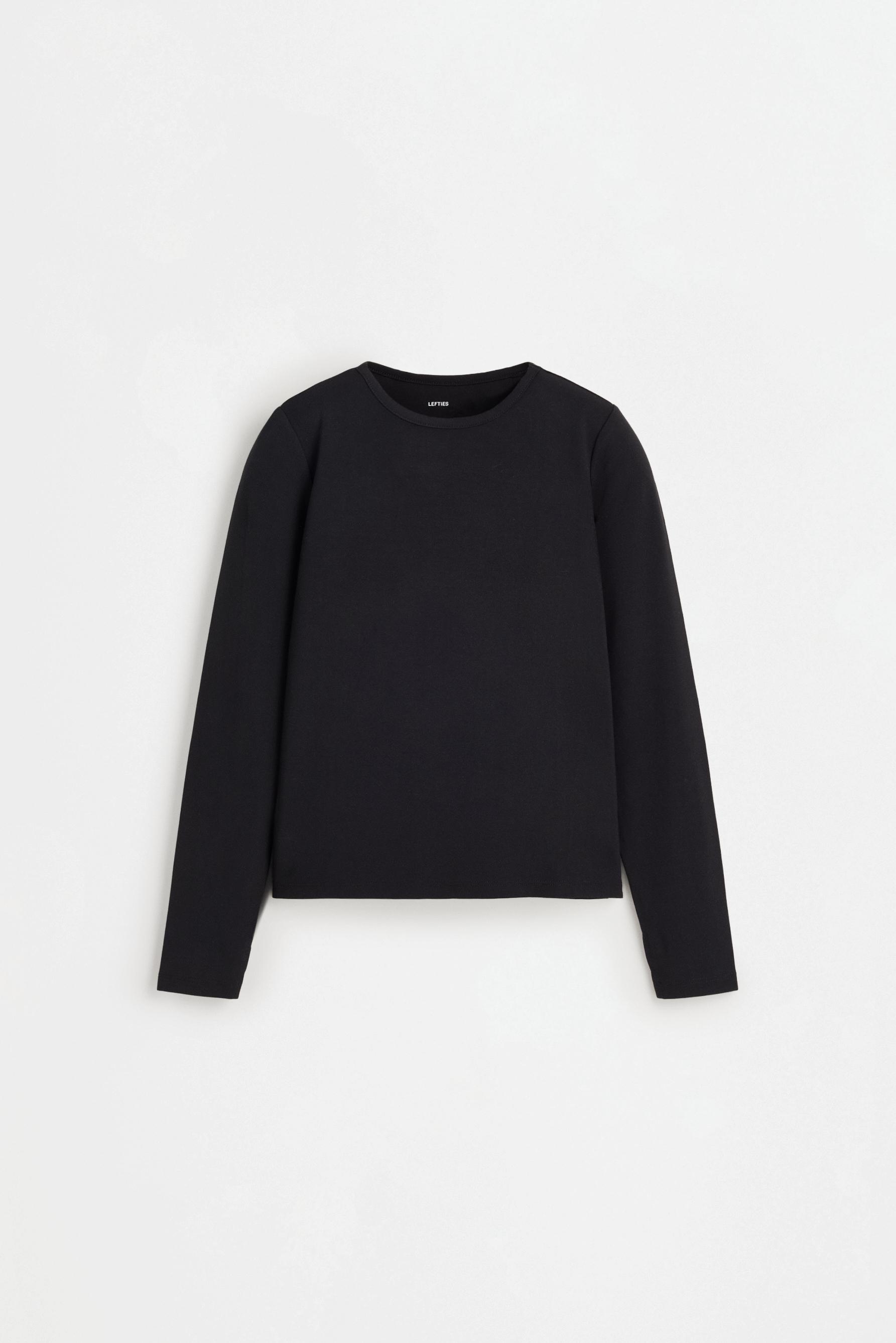 LIGHTWEIGHT thermal comfort T-shirt — BLACK