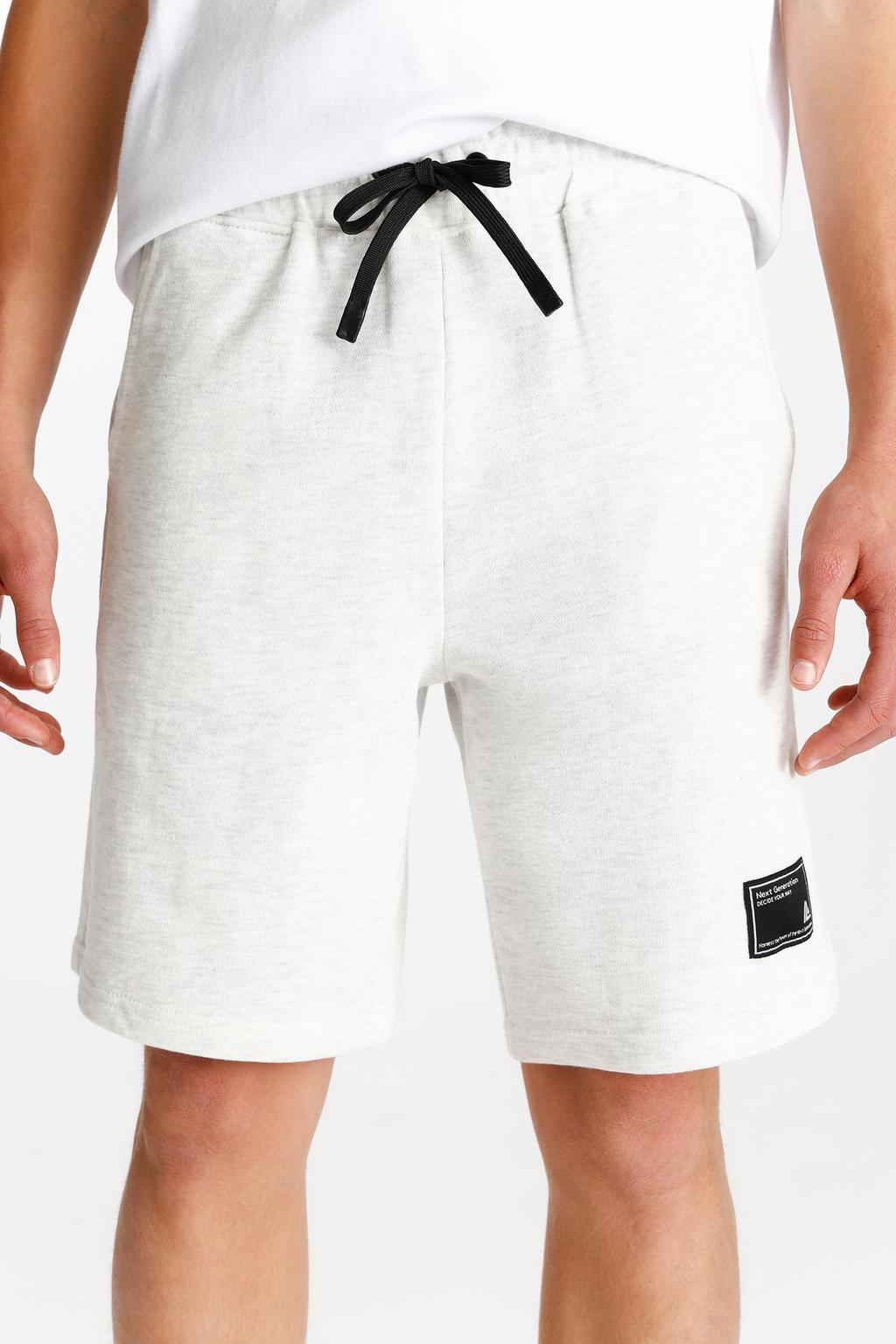 Basic plush Bermuda shorts