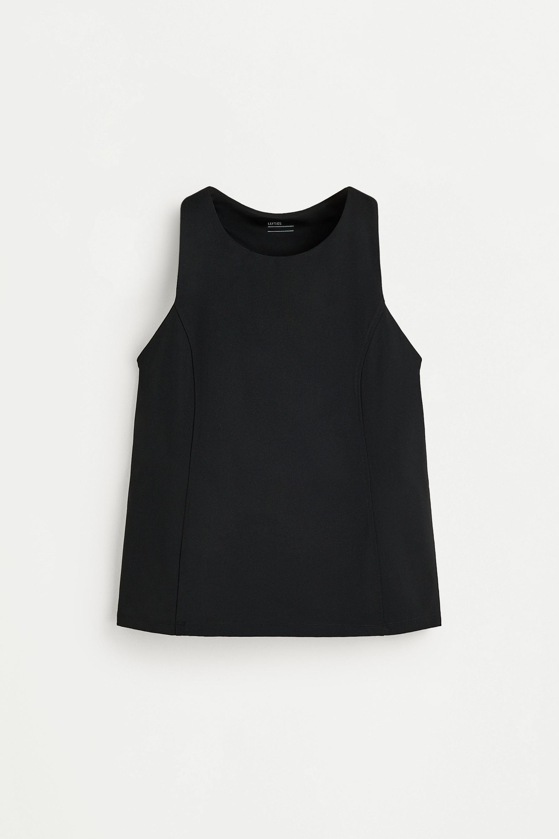 Racerback sports top — BLACK