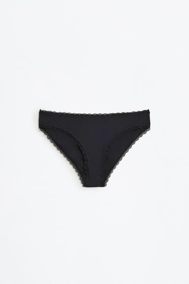Pack of 3 pairs of classic microfibre briefs — BLACK 7