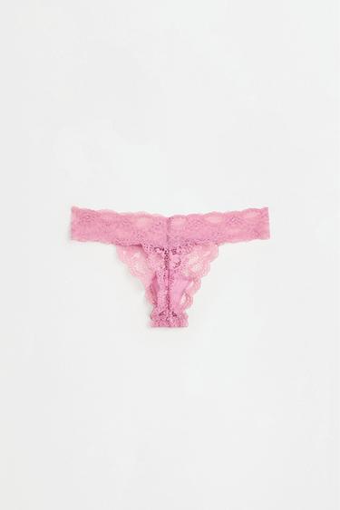 Lace thong — PINK 8