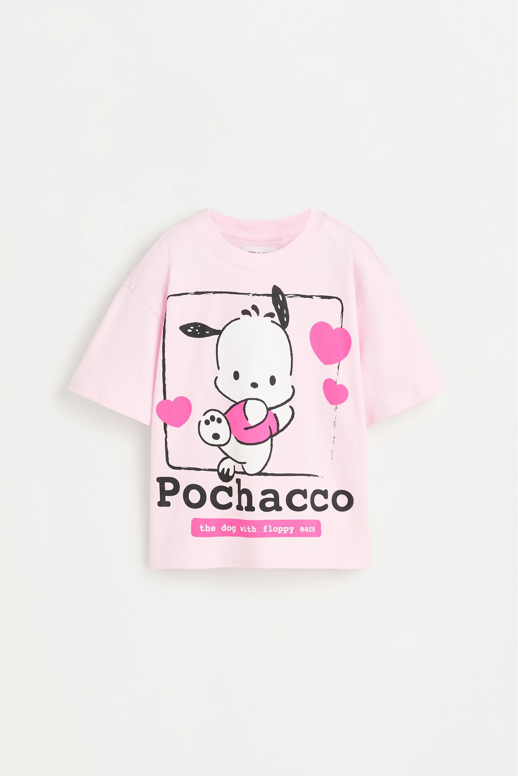 Pochacco ©SANRIO T-shirt and cycling leggings set — PALE PINK