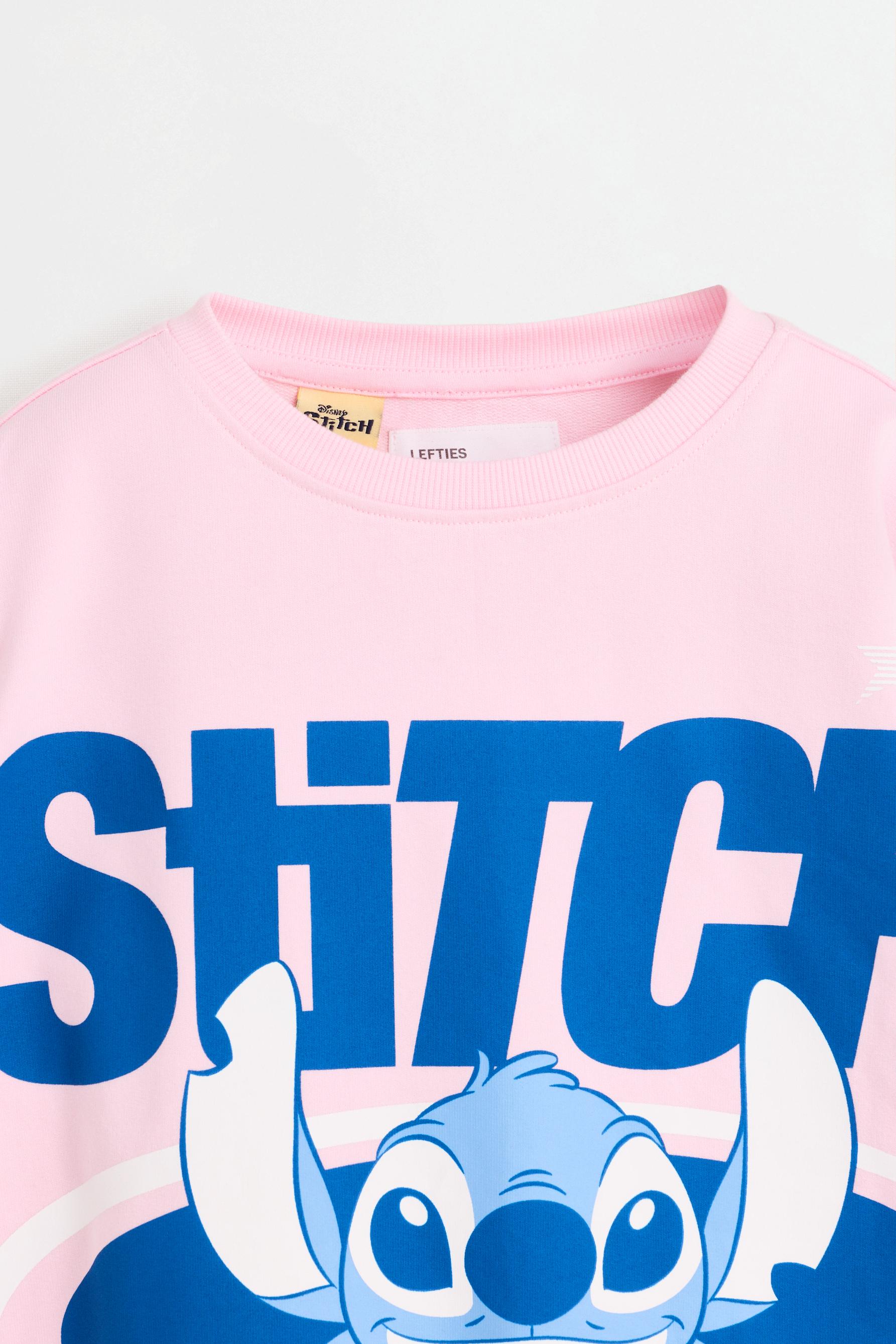 Stitch ©Disney sweatshirt and flared leggings co-ord — PINK