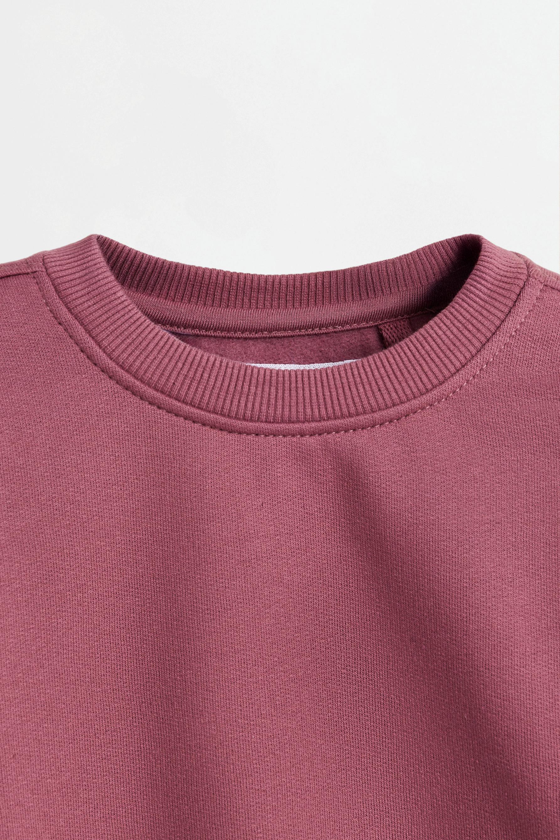 Pack of 4 plain sweatshirts — DUSTY PINK