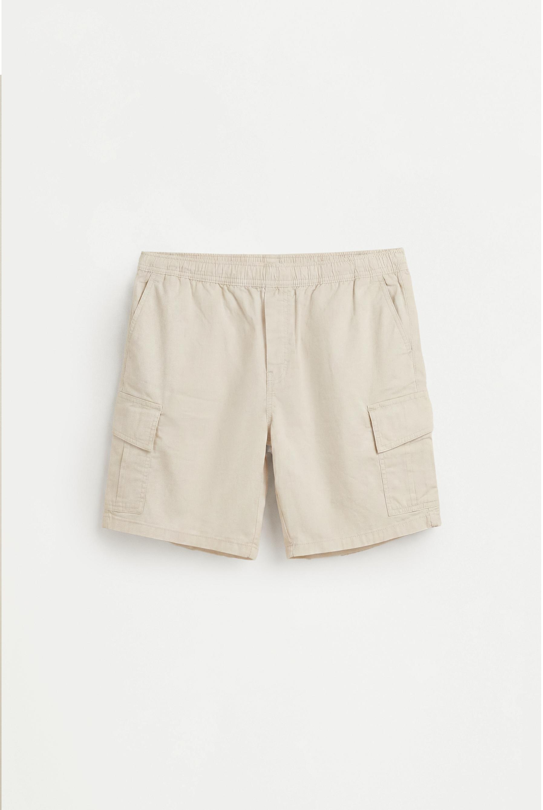 Cargo Bermuda joggers — BEIGE