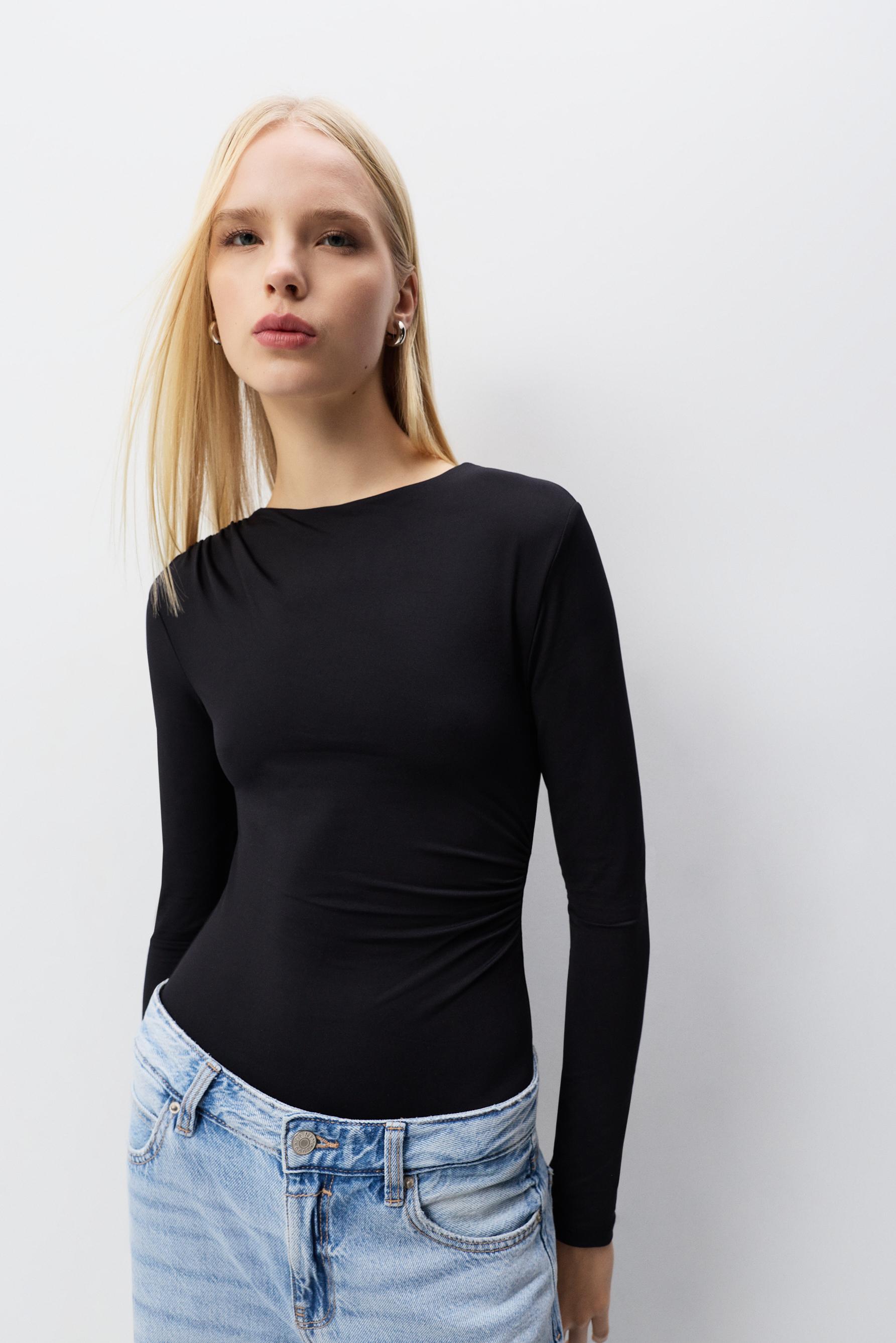 Body poliamida fruncidos