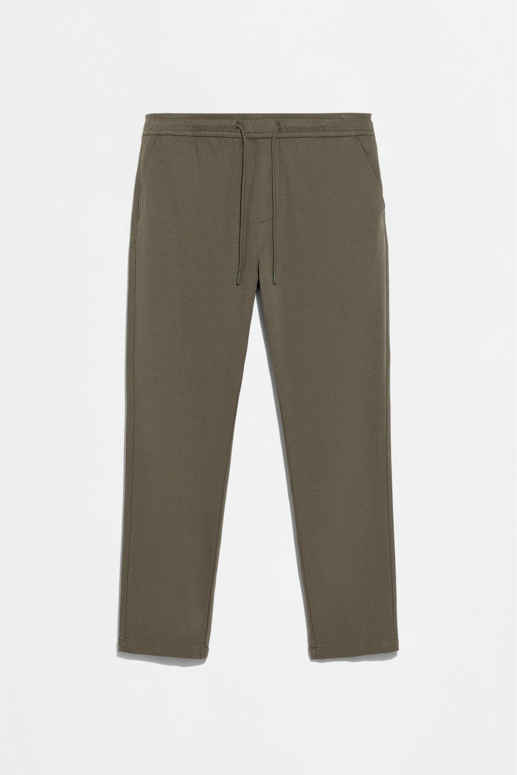 Textured joggers — KHAKI