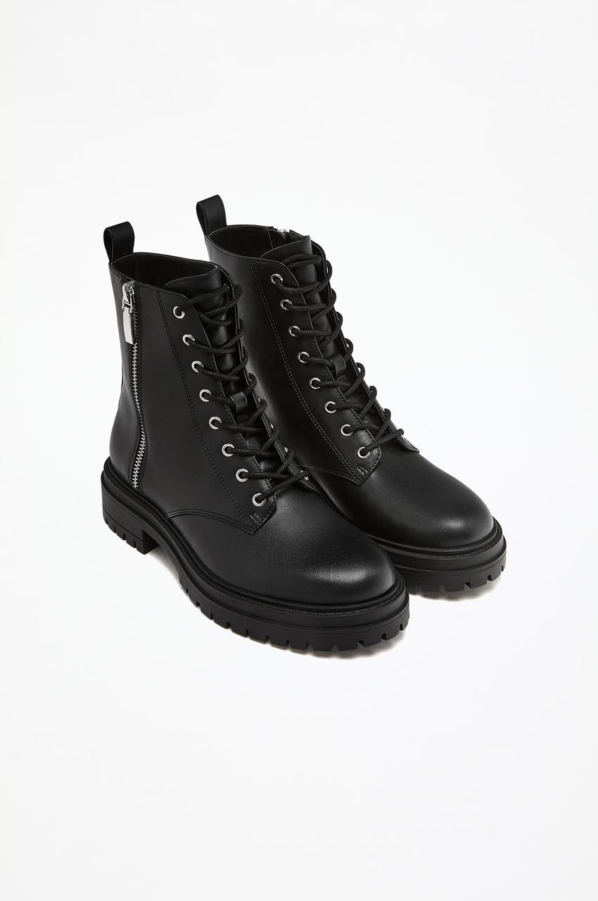 Botin Acordonado Marypaz Botin Negro Chelsea Boots Botines Suela