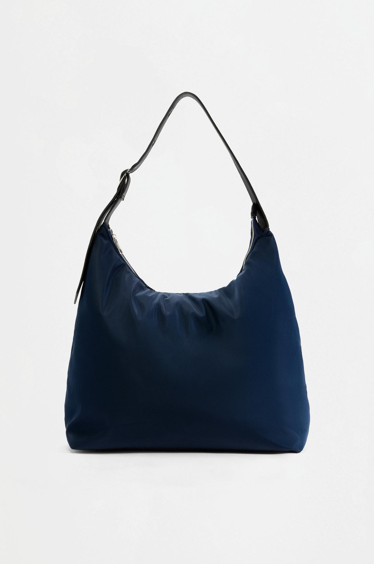 Nylon shoulder bag — BLUE