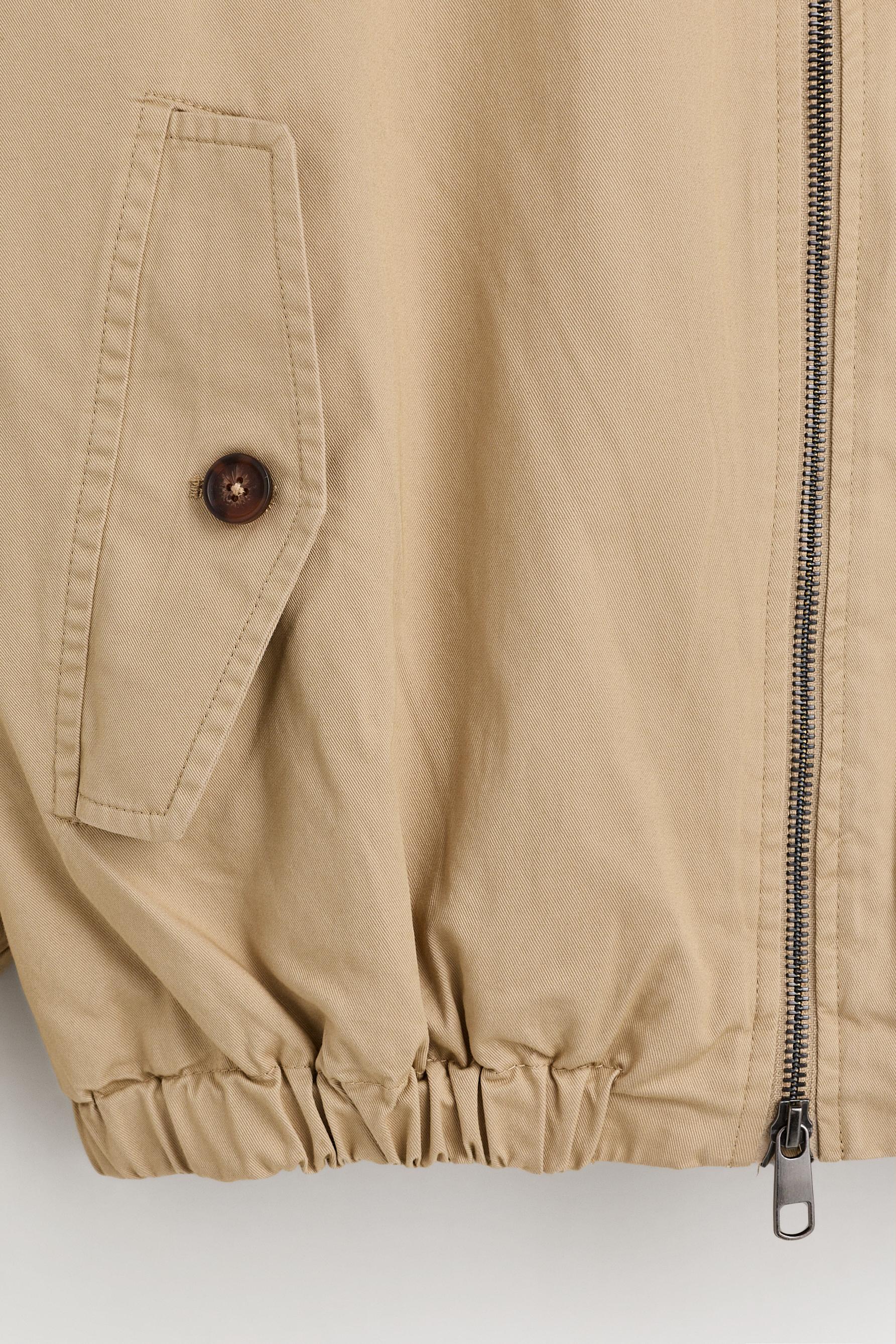 High neck jacket — ECRU