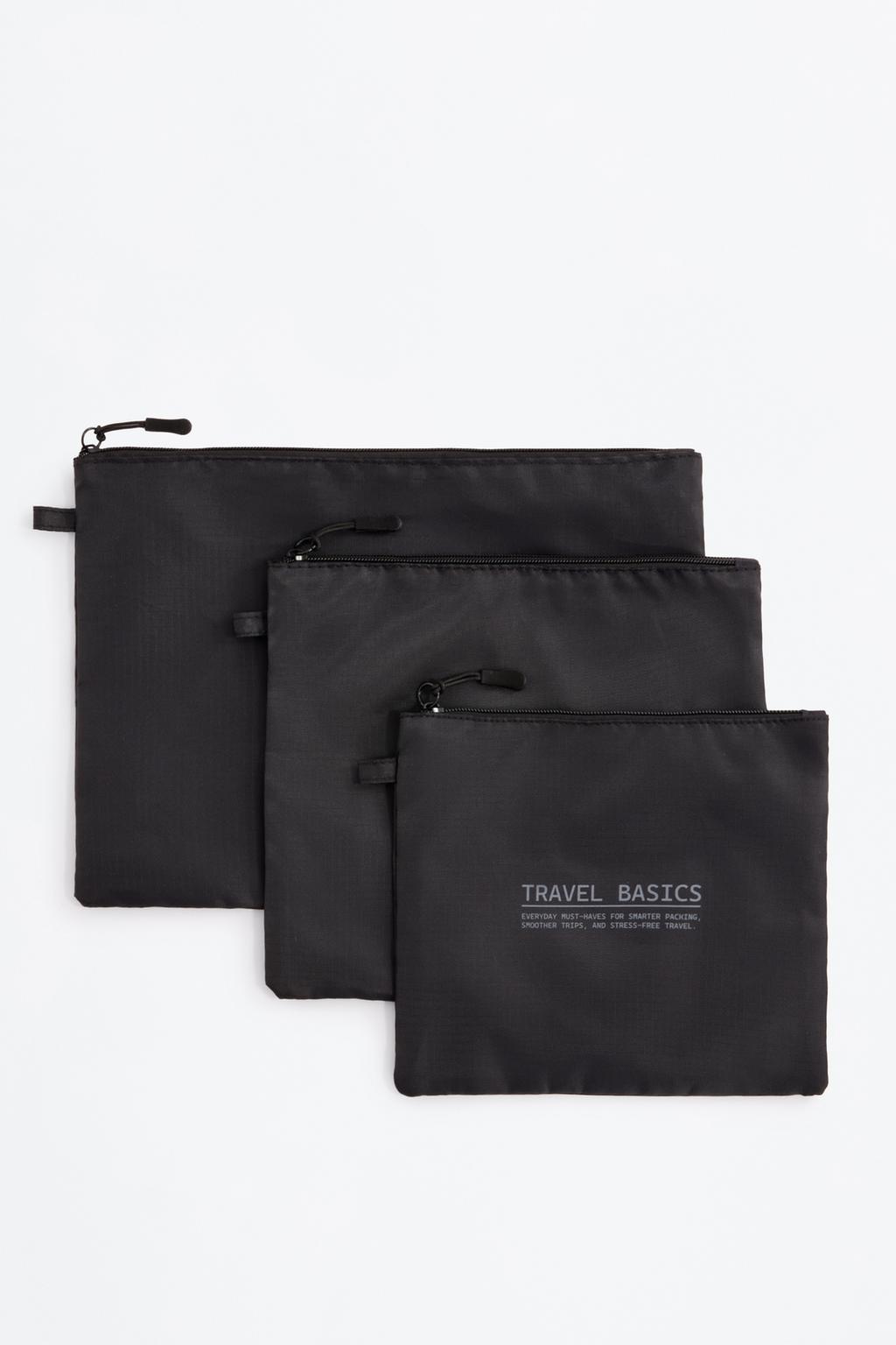 Bidaiarako 3 poltsako sorta